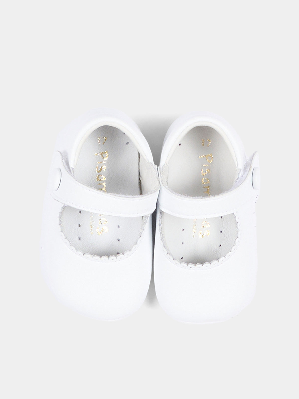 Ballerines blanches pour Bébé Fille