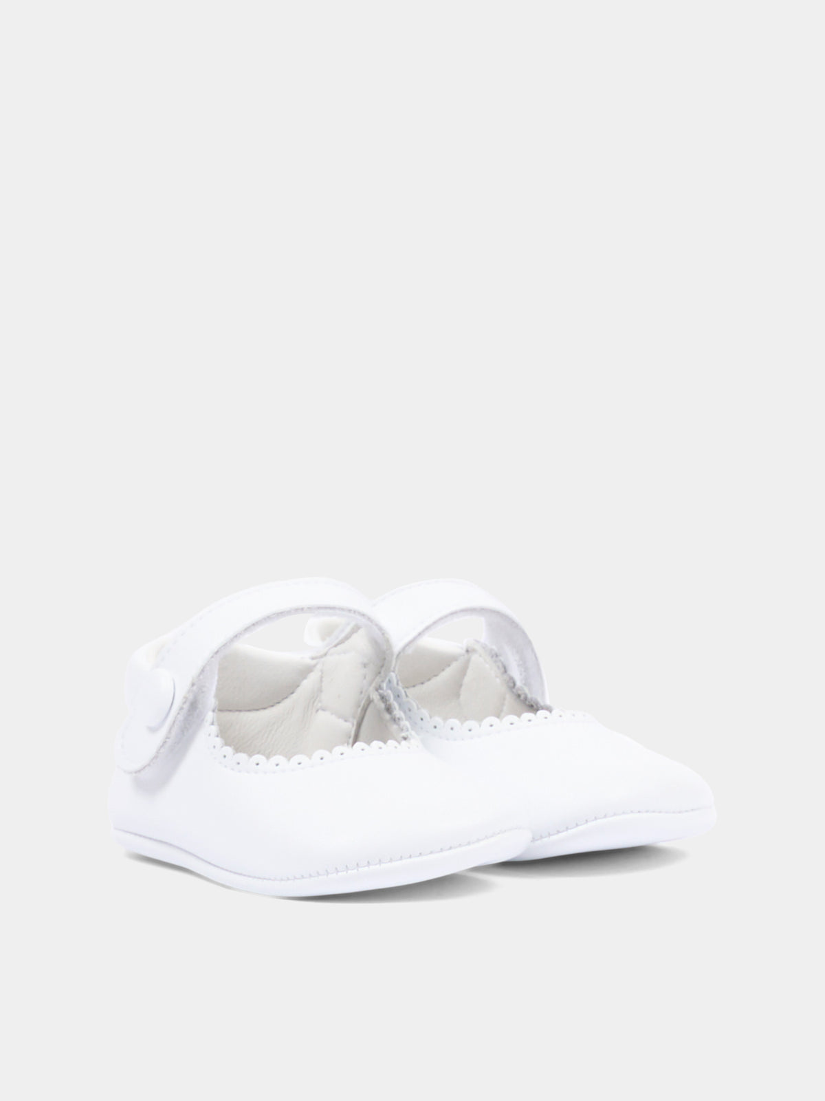 Ballerines blanches pour Bébé Fille