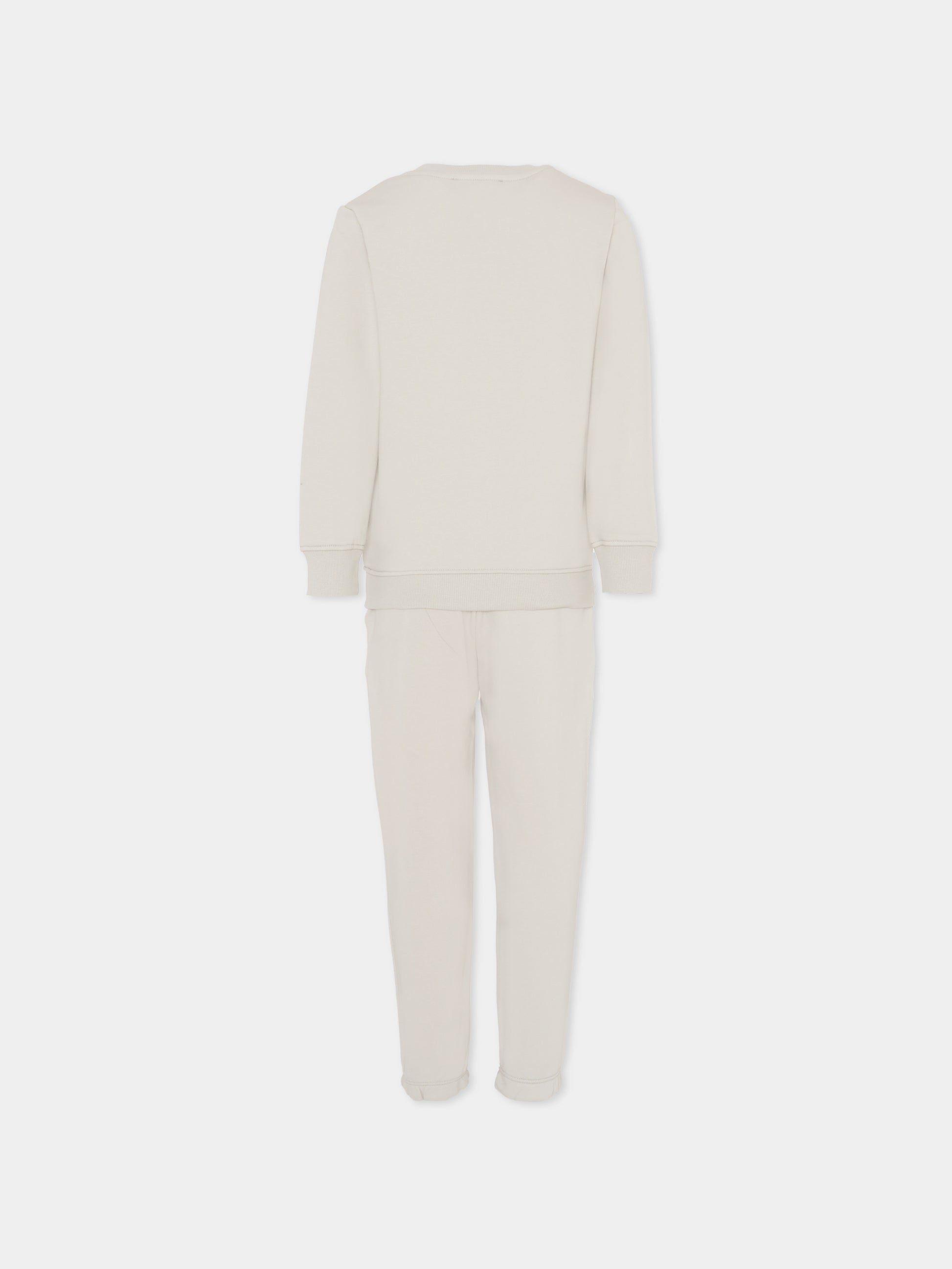 Completo grigio per bambino con logo,Richmond,RBA25002CF BLUE VAPOR