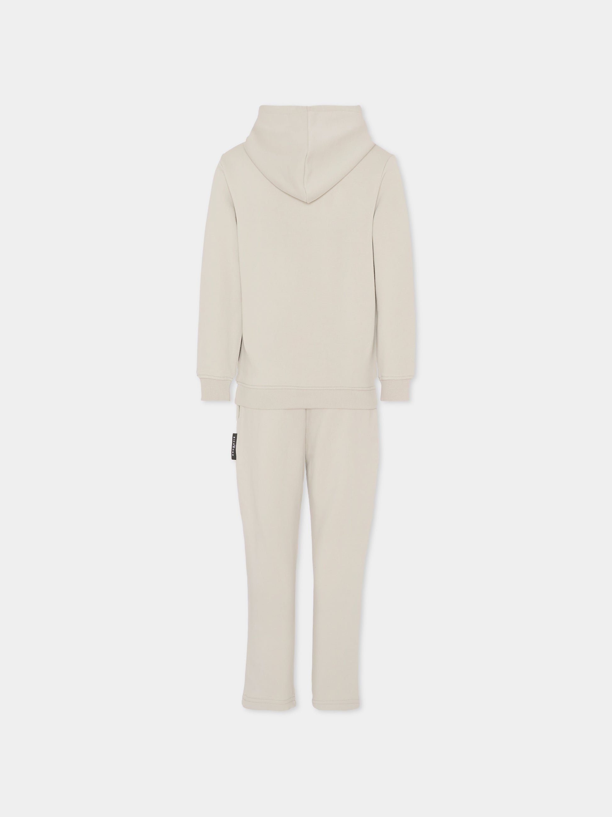 Completo grigio per bambino con logo,Richmond,RBA25005CF BLUE VAPOR