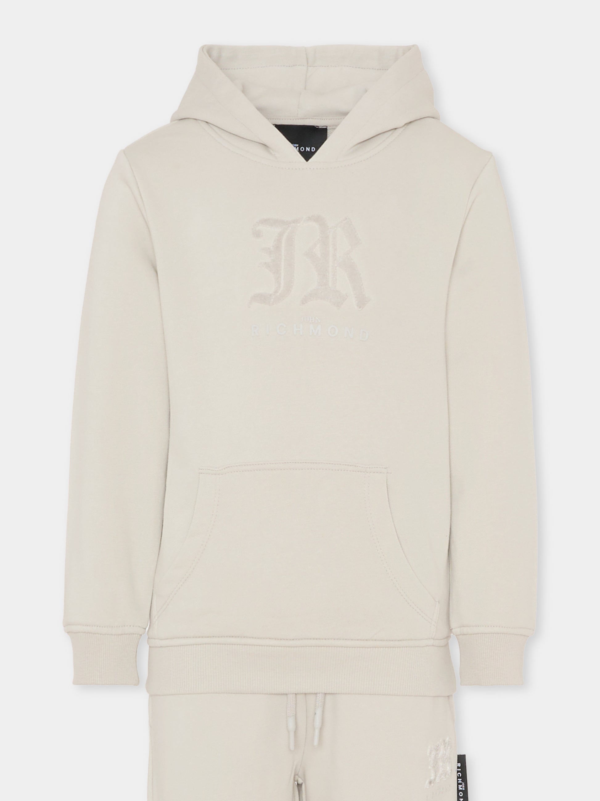 Completo grigio per bambino con logo,Richmond,RBA25005CF BLUE VAPOR