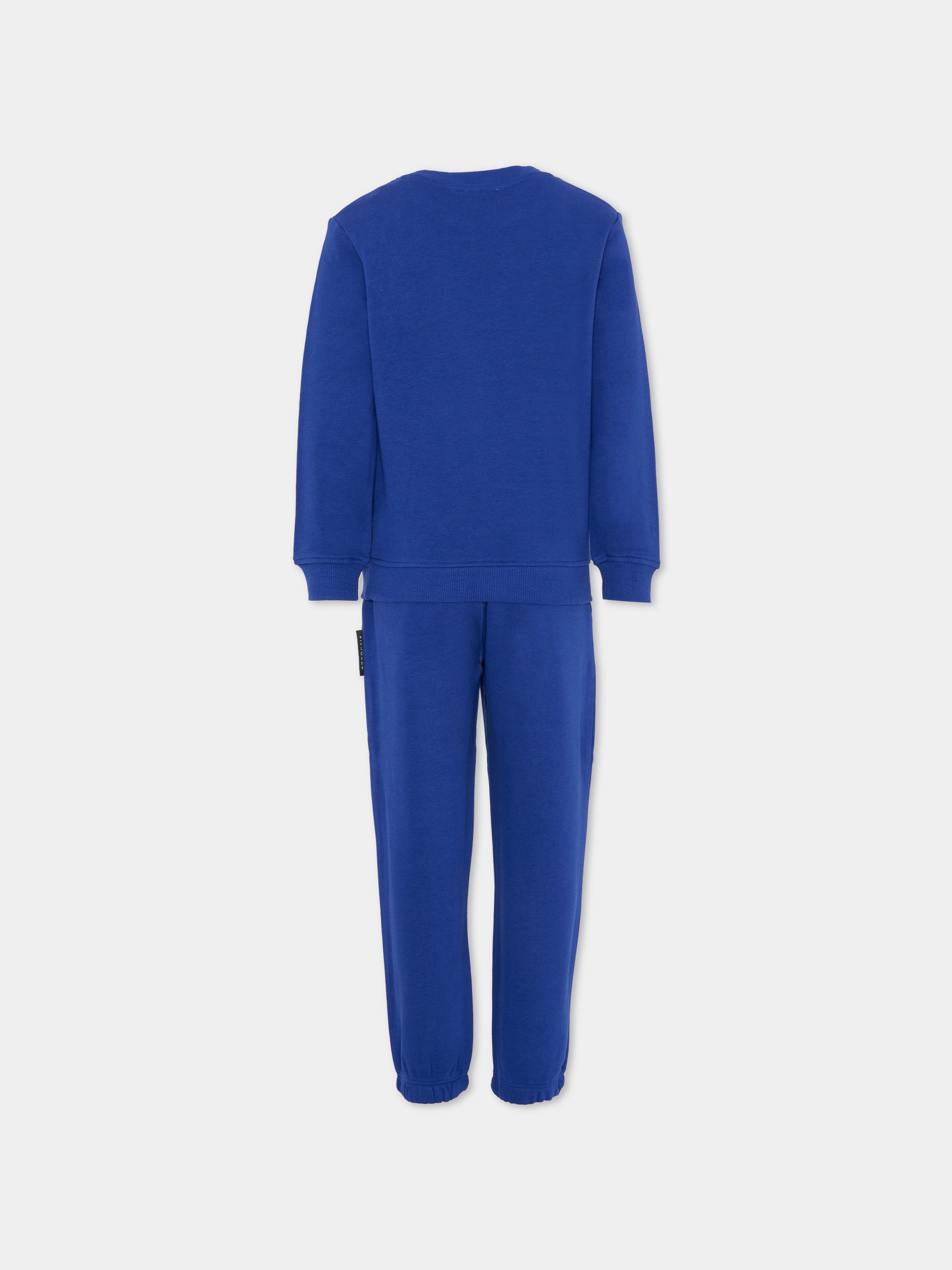 Completo blu per bambino con logo,Richmond,RBA25006CF BLUE SOLIDATE