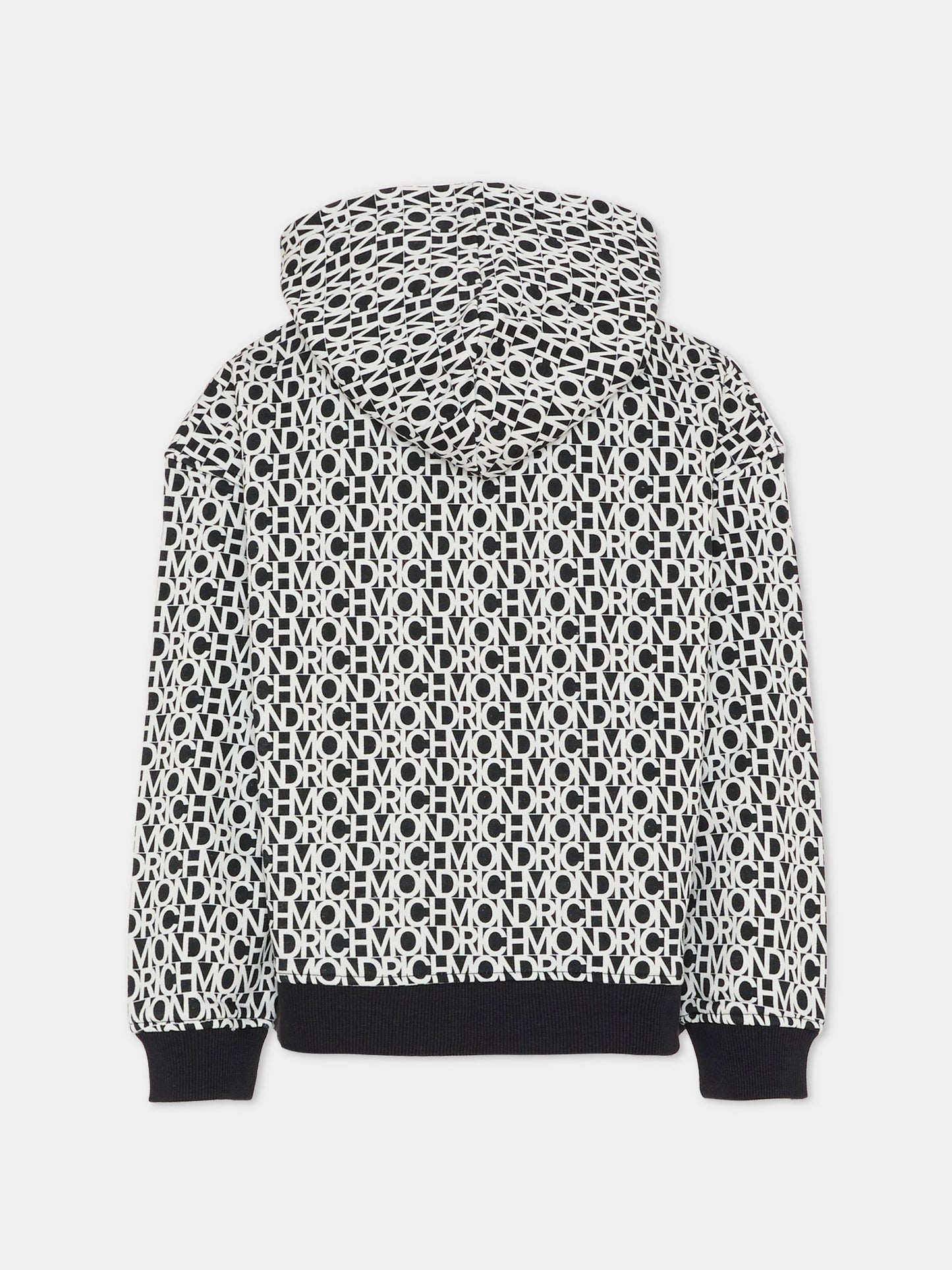 Felpa nera per bambino con logo,Richmond,RBA25045FE LETTERING