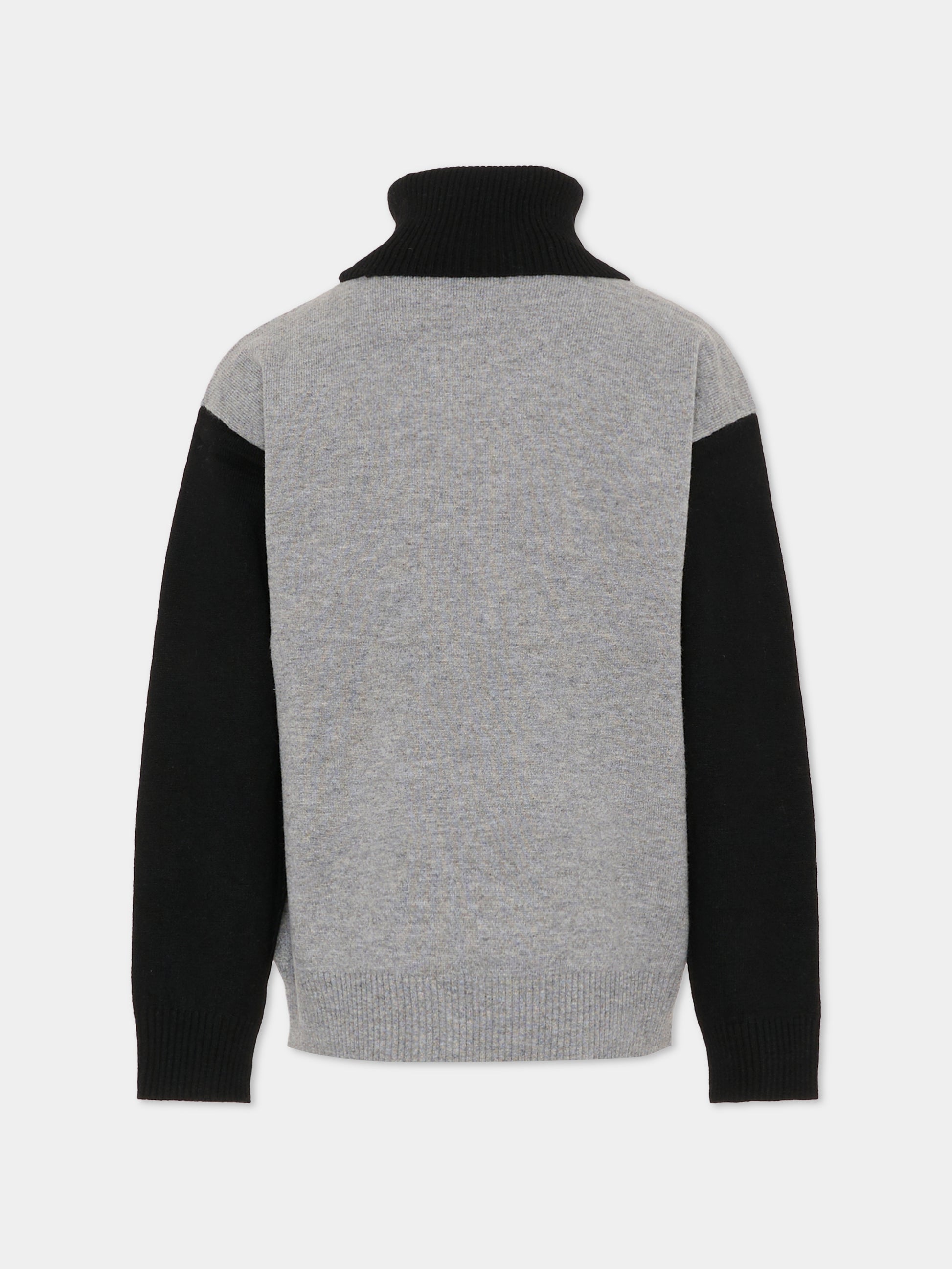 Dolcevita nero per bambino con logo,Richmond,RBA25124MA BLACK