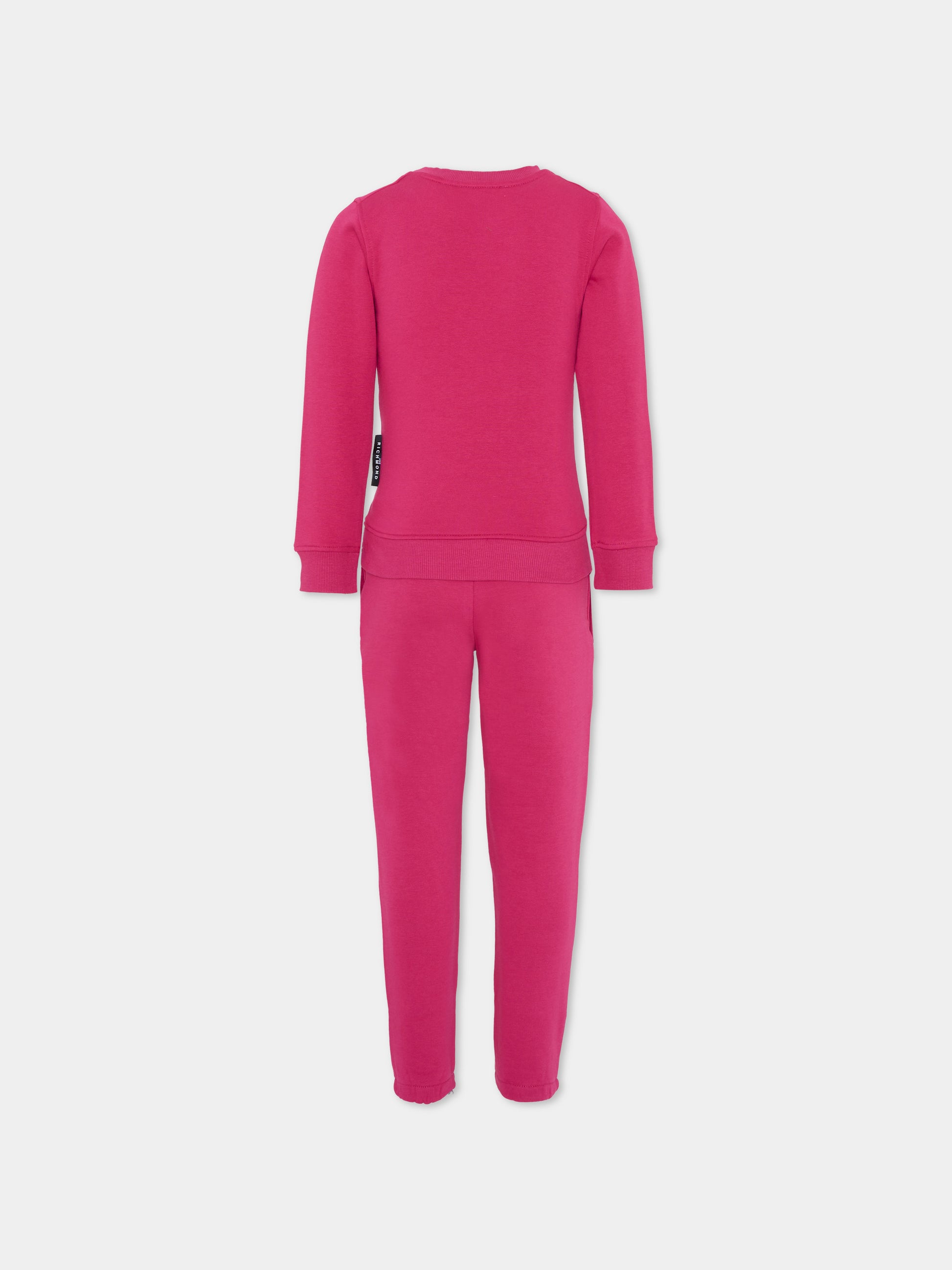 Completo fucsia per bambina con logo,Richmond,RGA25002CF VIVACIOUS