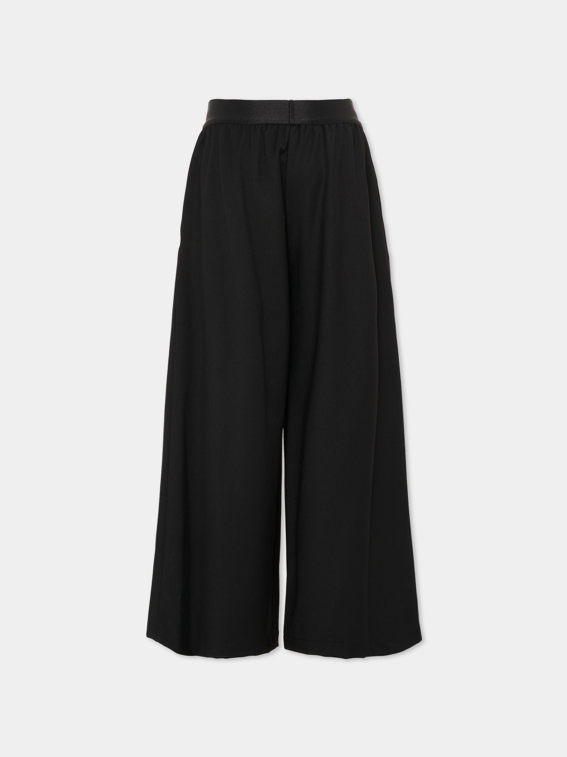 Pantaloni neri per bambina con logo,Richmond,RGA25216PA BLACK