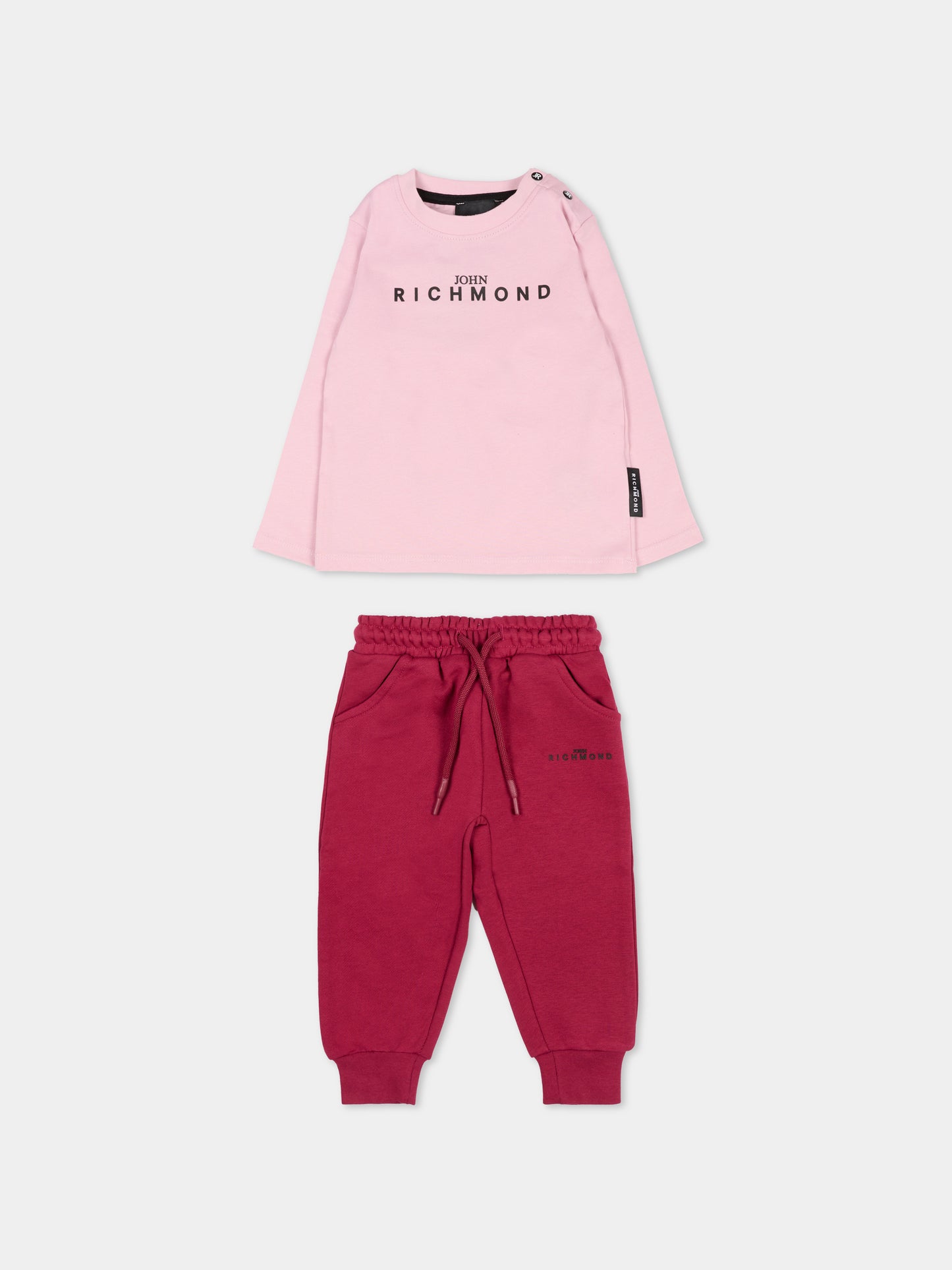 Completo lilla per neonata con logo,Richmond,RIA25001CJ ORCHID ICE