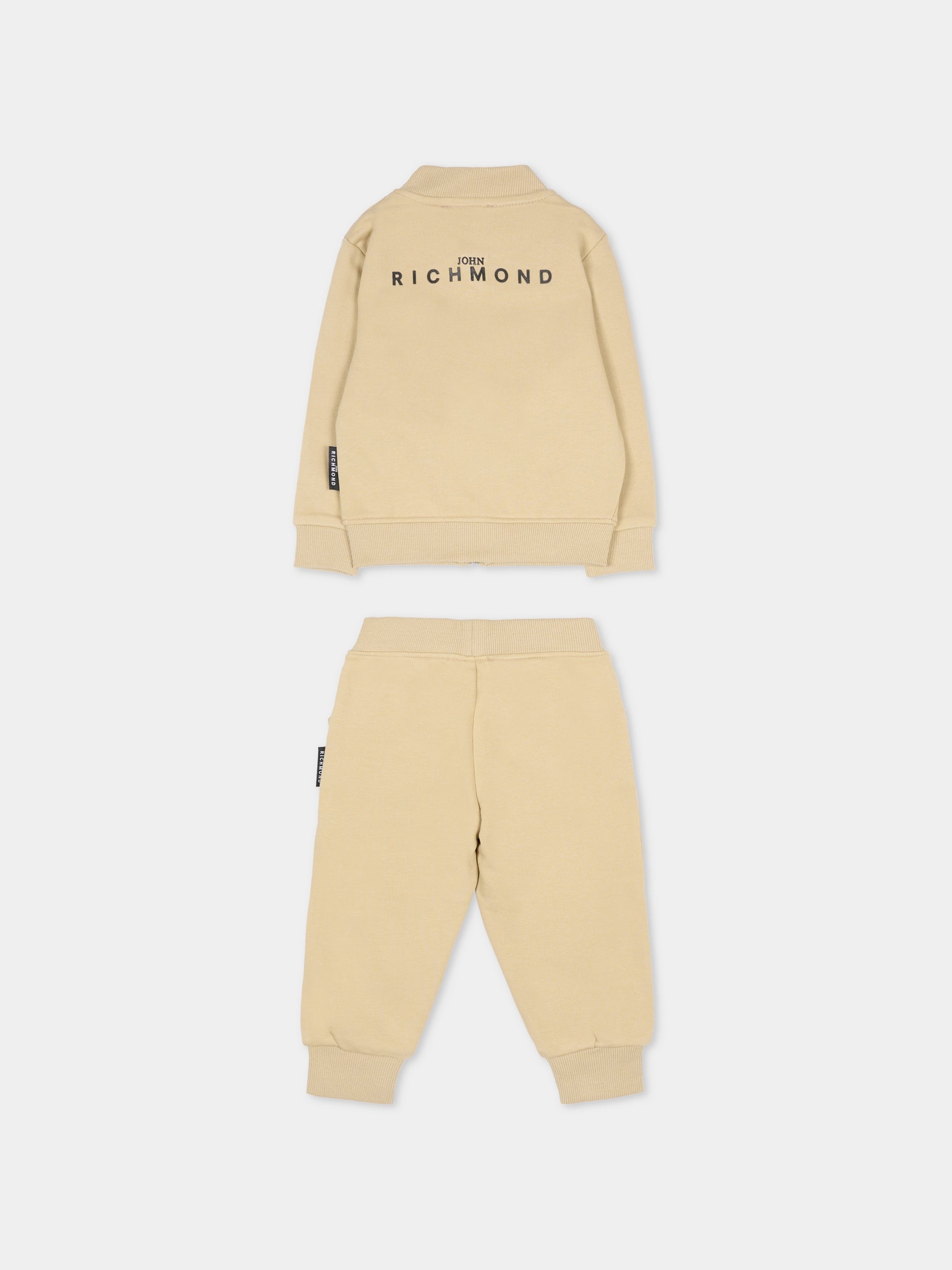 Completo beige per neonato con logo,Richmond,RIA25002CF TRENCH COAT