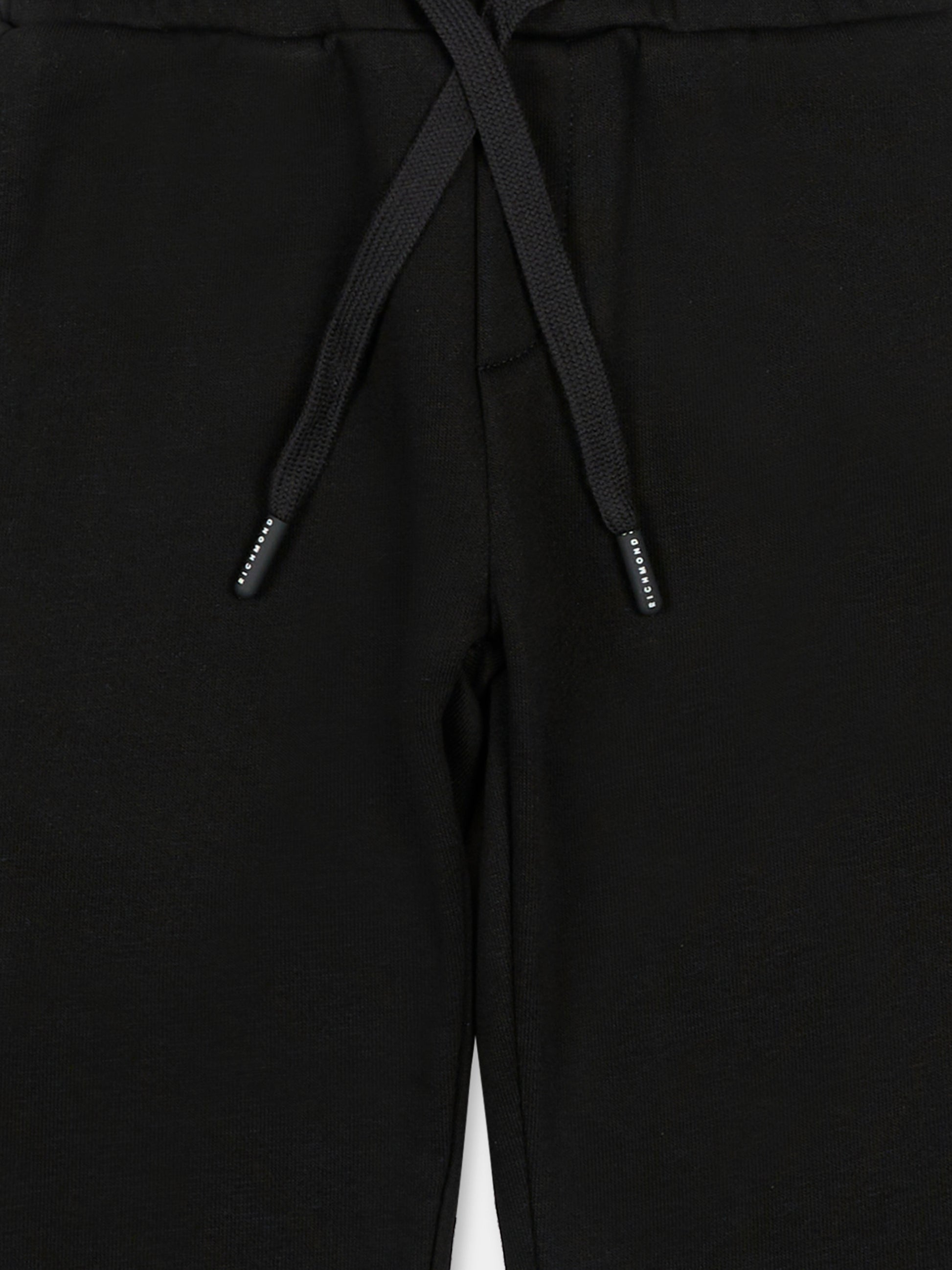 Pantaloni neri per neonato con logo,Richmond,RIA25037PA BLACK