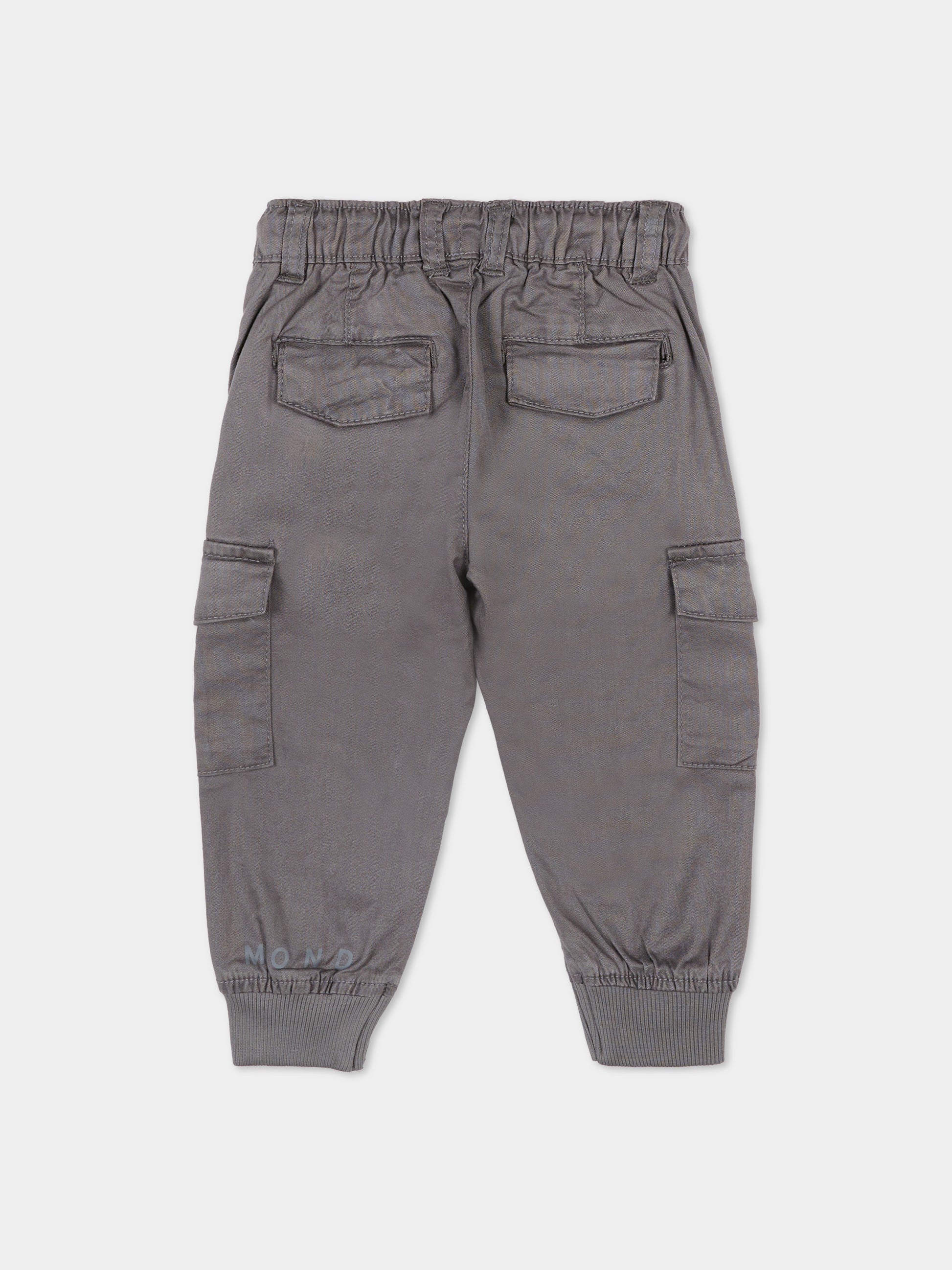 Pantaloni grigi per neonato con logo,Richmond,RIA25042PA GREY STEEL