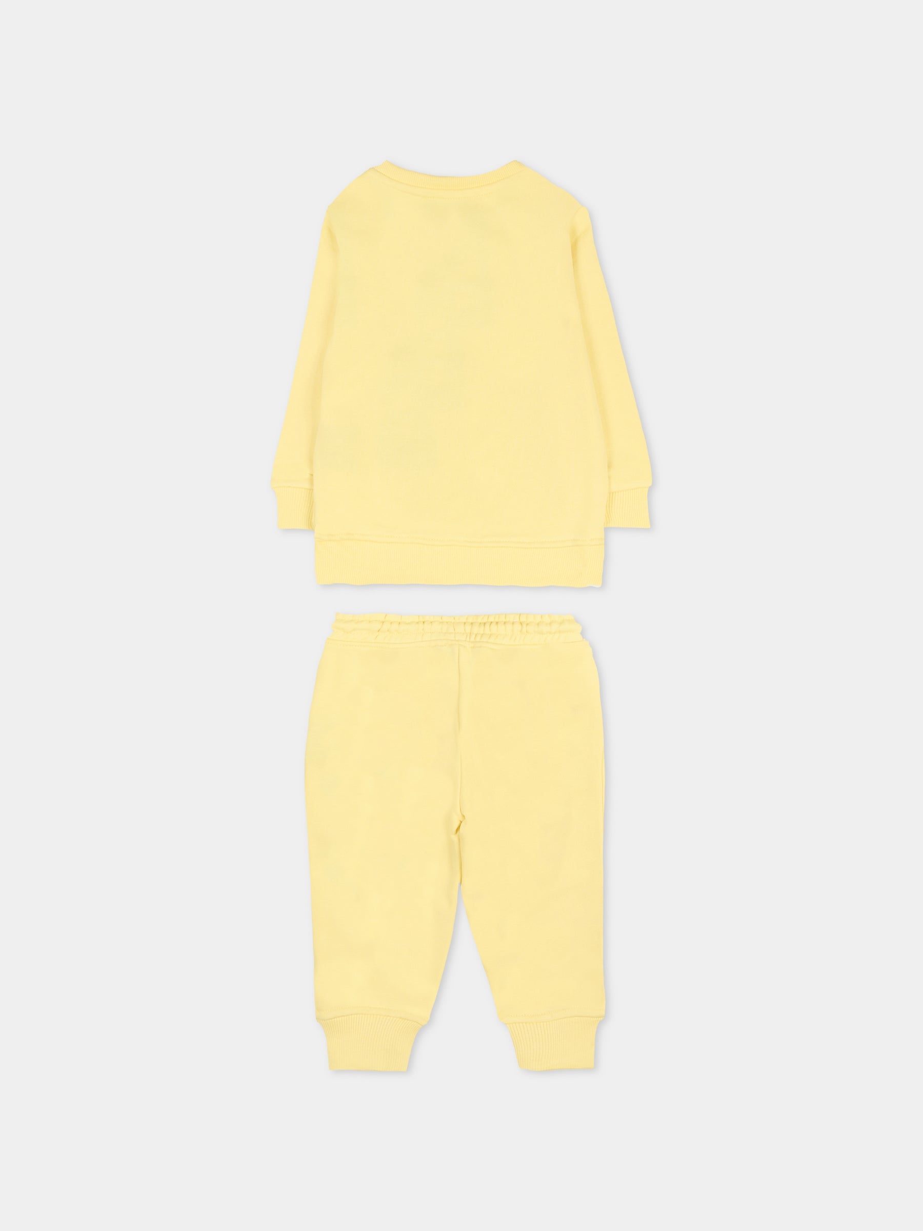 Completo giallo per neonato con logo,Richmond,RIA25087CF CUSTARD