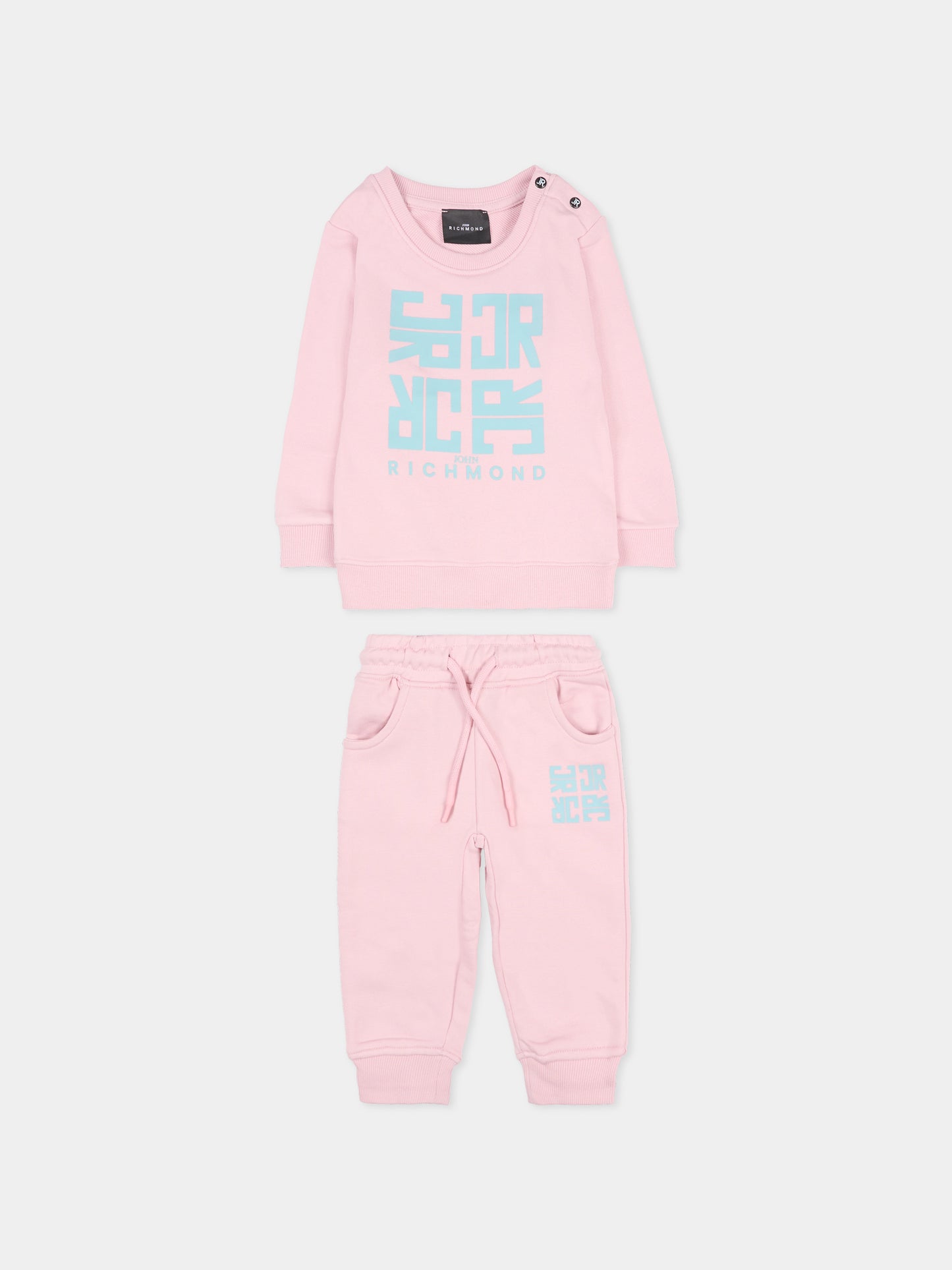 Completo lilla per neonata con logo,Richmond,RIA25087CF LILAC FRAGRANT