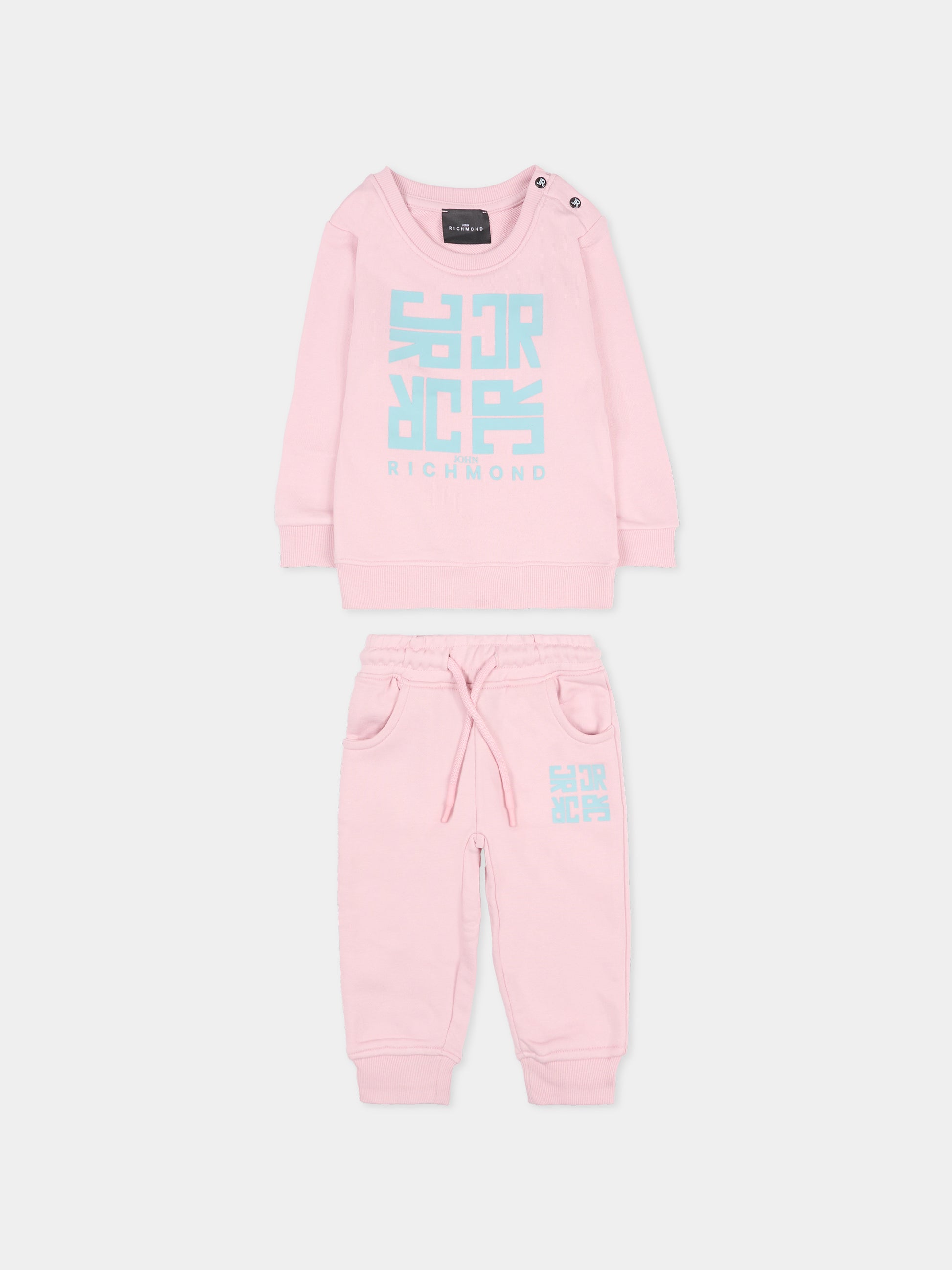 Completo lilla per neonata con logo,Richmond,RIA25087CF LILAC FRAGRANT