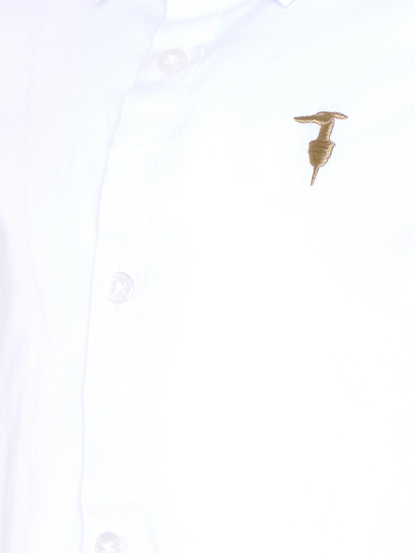 Camicia bianca per bambino con logo,Trussardi Junior,TBA25020CA WHITE