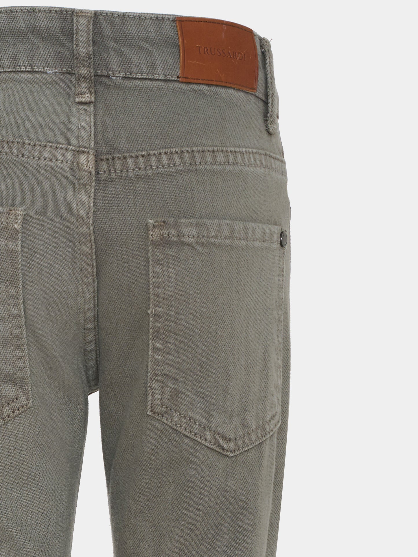 Jeans grigi per bambino con logo,Trussardi Junior,TBA25026PA GUNMETAL