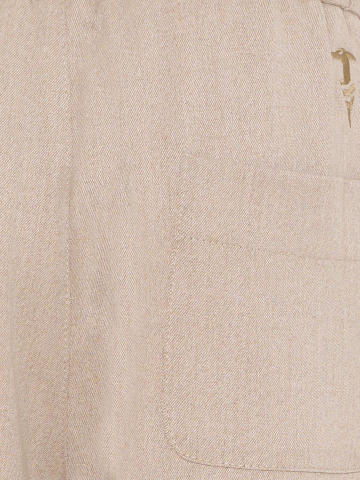 Pantaloni beige per bambino con logo,Trussardi Junior,TBA25045PA BROWN RICE