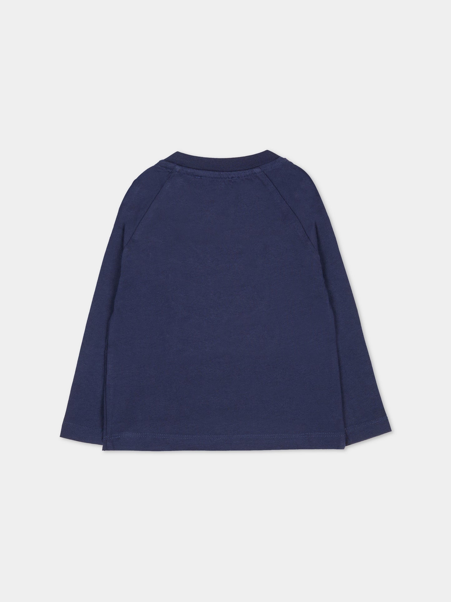 T-shirt blu per  neonata con logo e cuore,Trussardi Junior,TIA25159TS PEACOAT