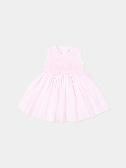 Vestito rosa Emma per neonata,Kidiwi Handmade,36151-TPQ03