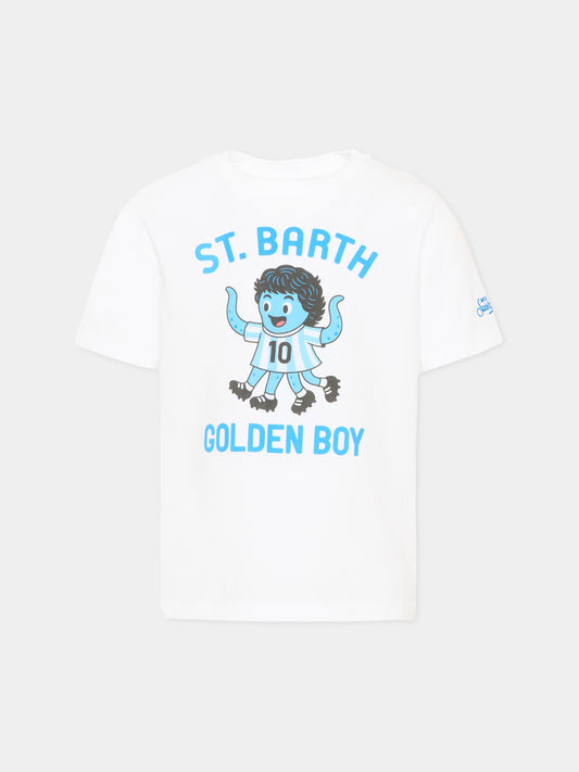 T-shirt bianca Denver Jr per bambino,Mc2 Saint Barth,DNV0001 01959L