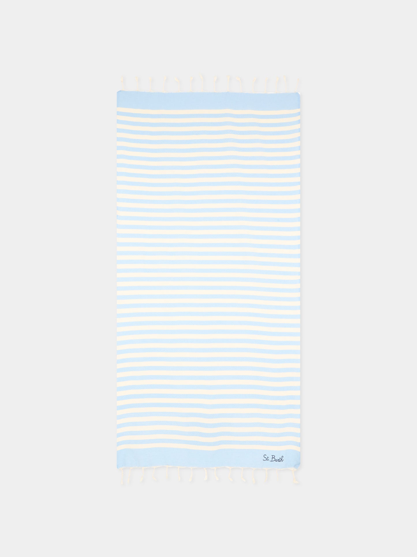 Telo mare azzurro Foutas per bambini a righe,Mc2 Saint Barth,FOUT012 00657L
