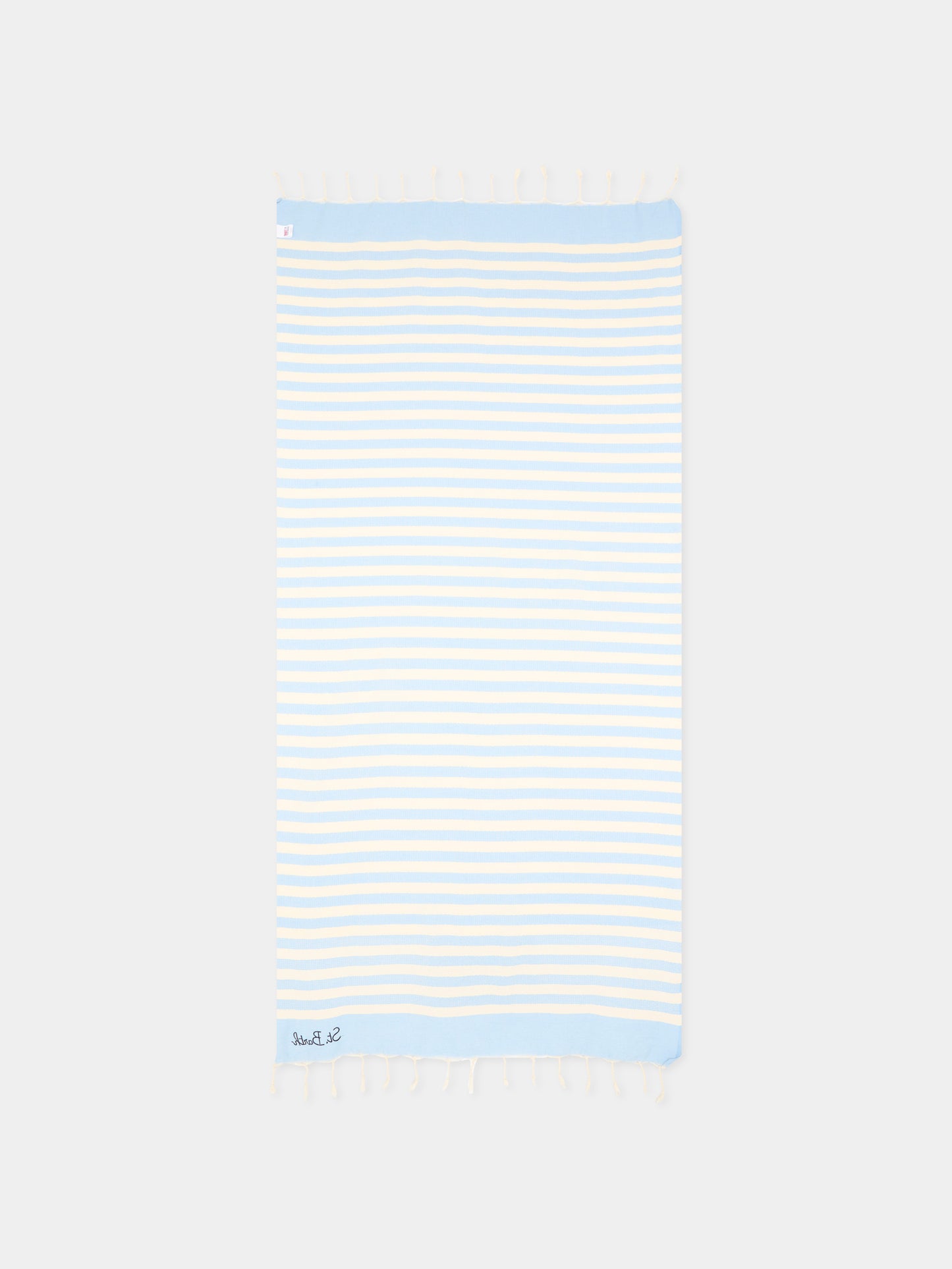 Telo mare azzurro Foutas per bambini a righe,Mc2 Saint Barth,FOUT012 00657L