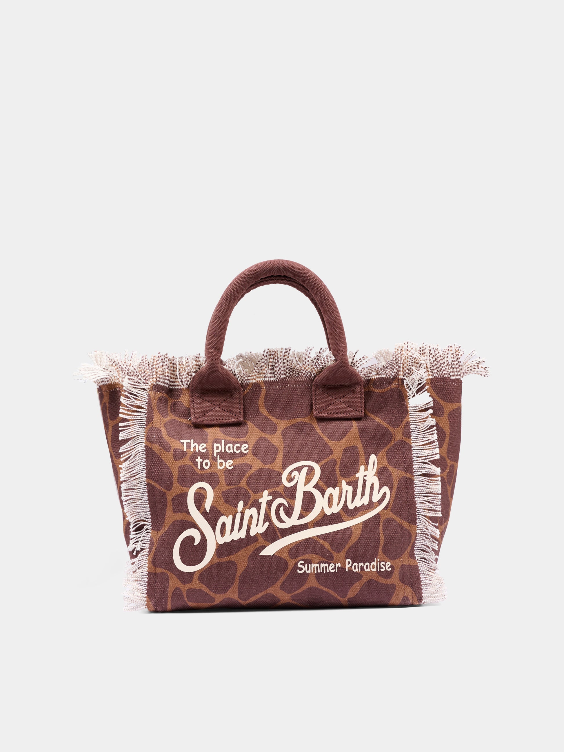 Borsa mare marrone Colette per bambina animalier,Mc2 Saint Barth,COL0001 00900L