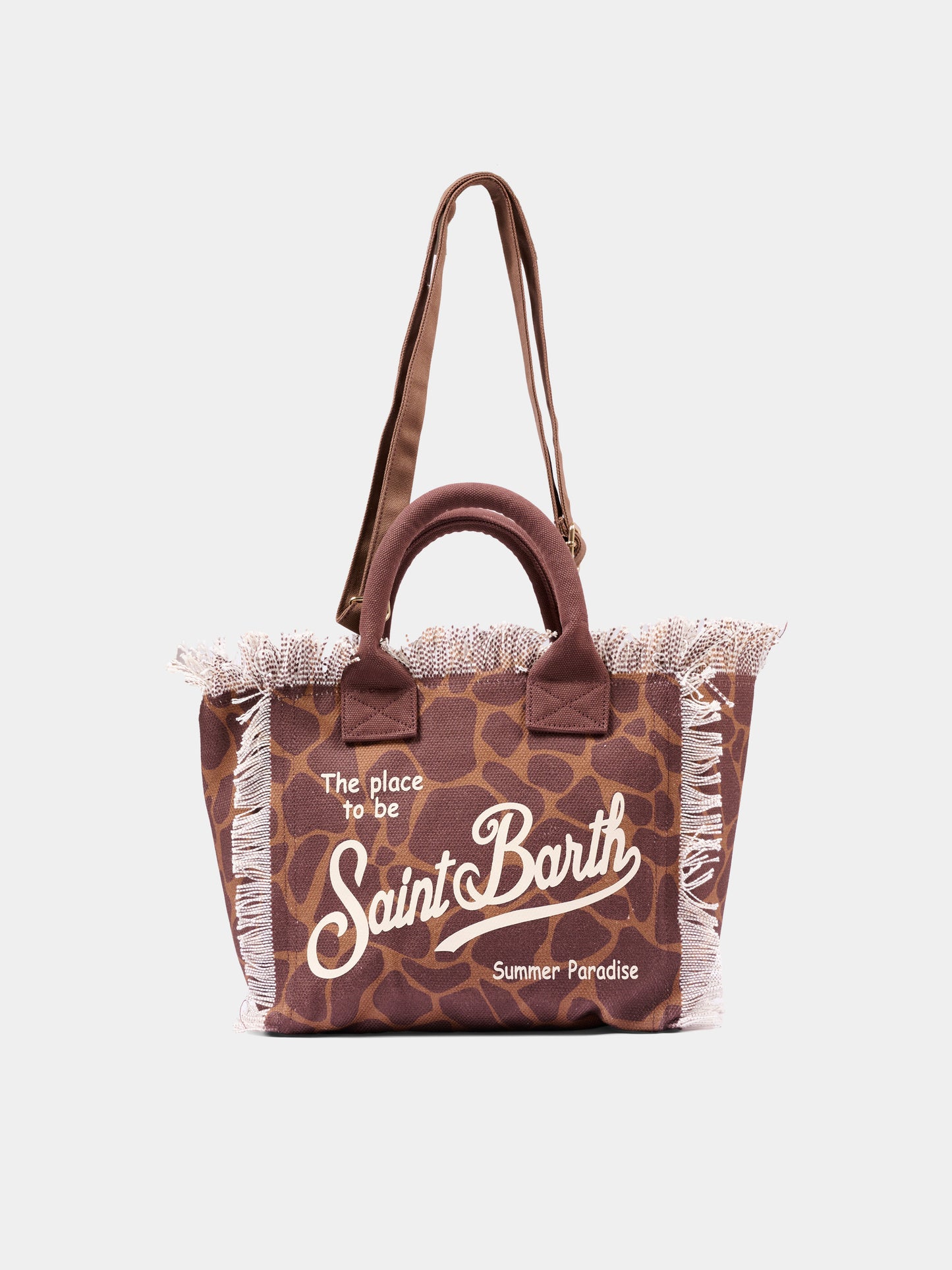 Borsa mare marrone Colette per bambina animalier,Mc2 Saint Barth,COL0001 00900L