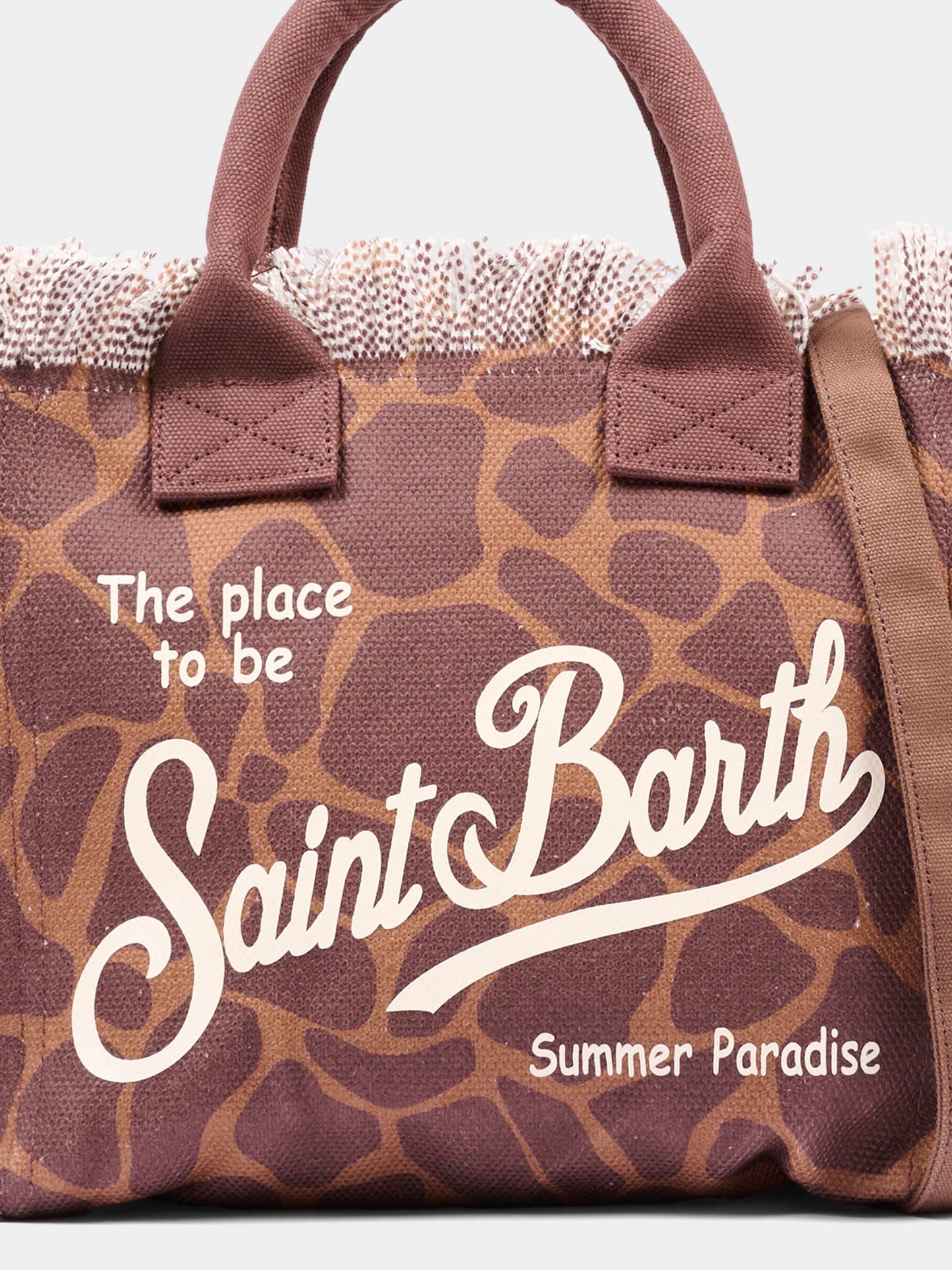 Borsa mare marrone Colette per bambina animalier,Mc2 Saint Barth,COL0001 00900L