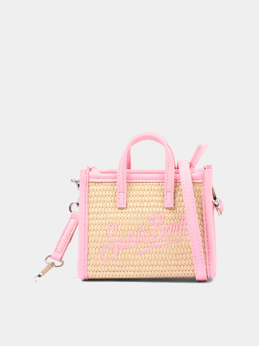 Borsa beige Vivian Micro Straw per bambina,Mc2 Saint Barth,VIMS001 00415L