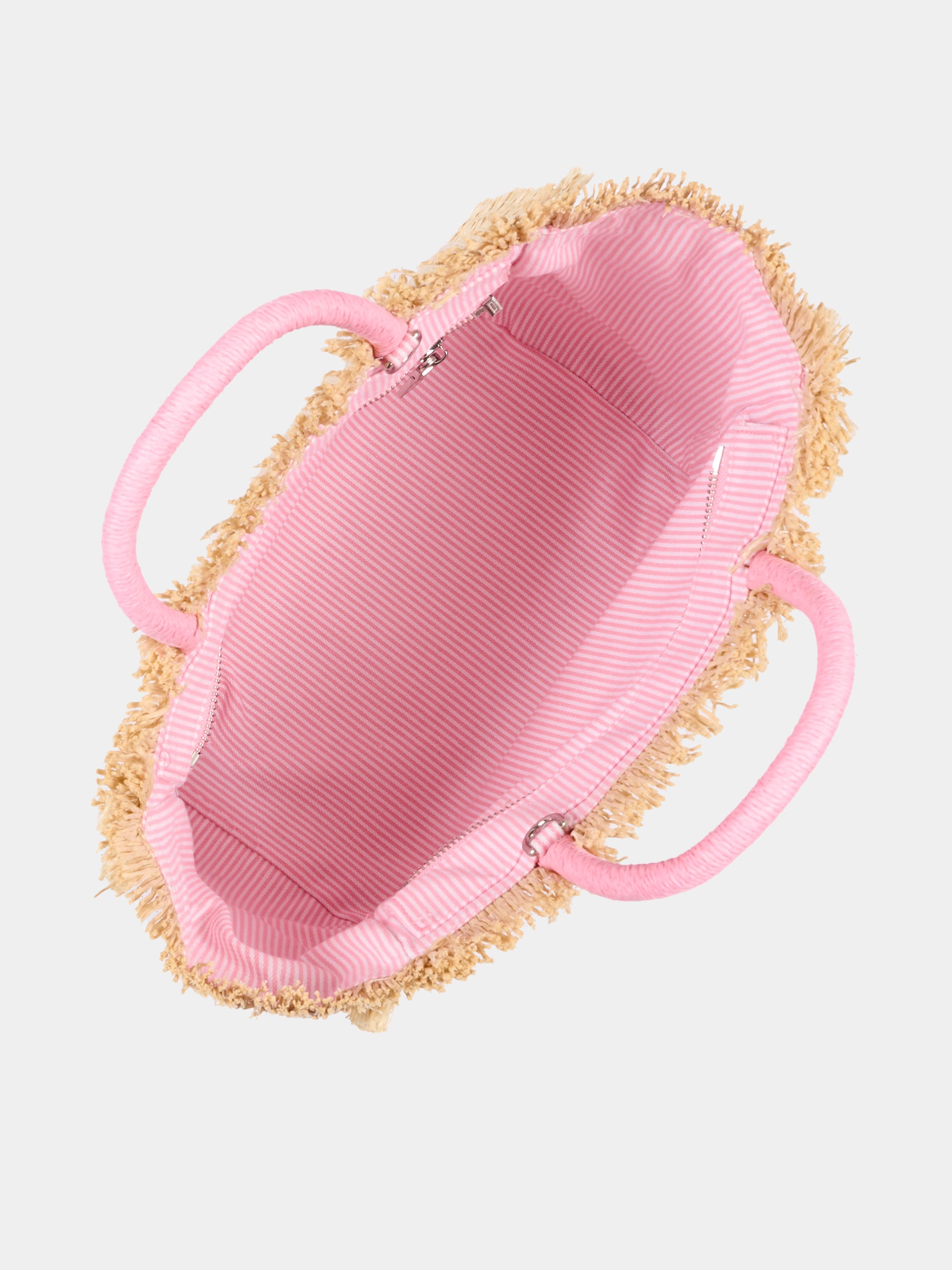Borsa mare beige Colette Straw per bambina,Mc2 Saint Barth,COL0017 00415L