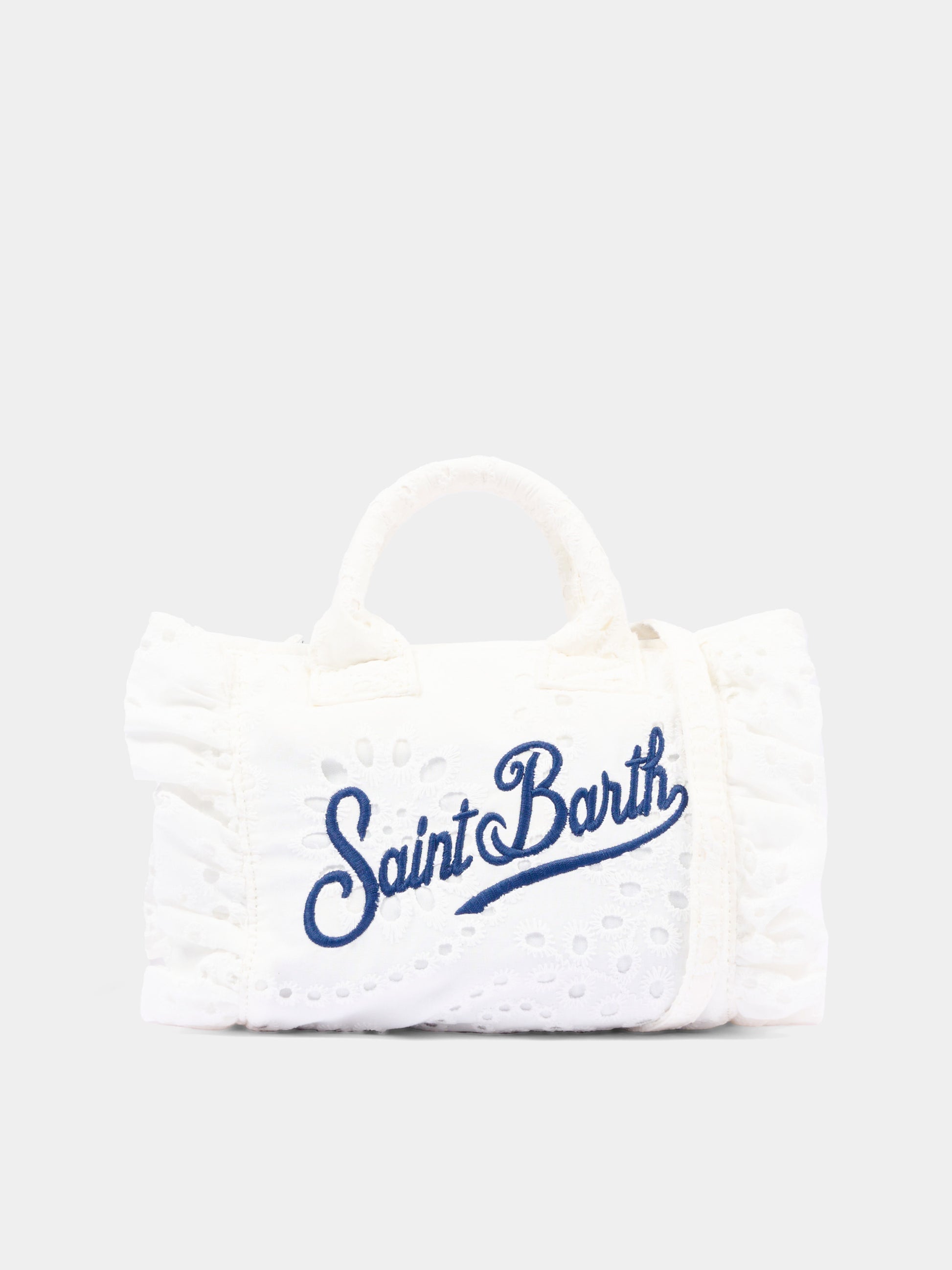 Borsa bianca Vanity Mini Volant per bambina,Mc2 Saint Barth,VAMI018 00434L