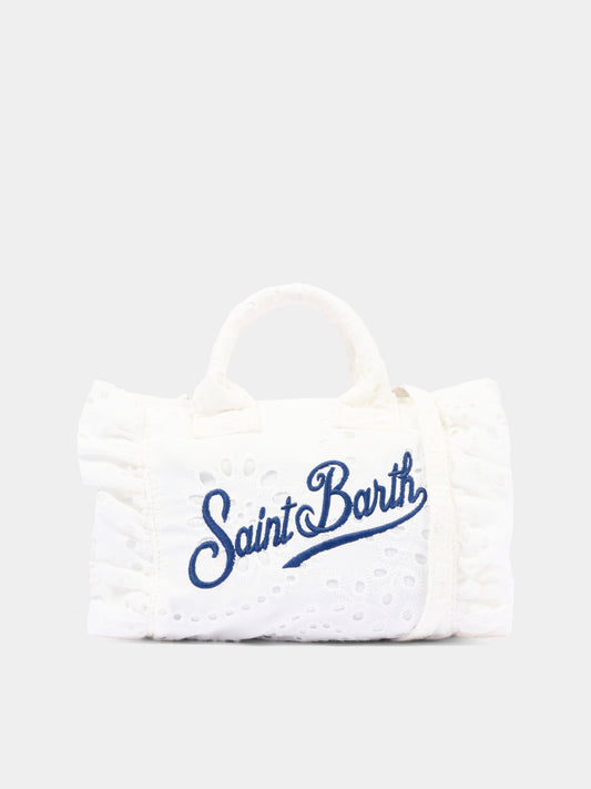 Borsa bianca Vanity Mini Volant per bambina,Mc2 Saint Barth,VAMI018 00434L