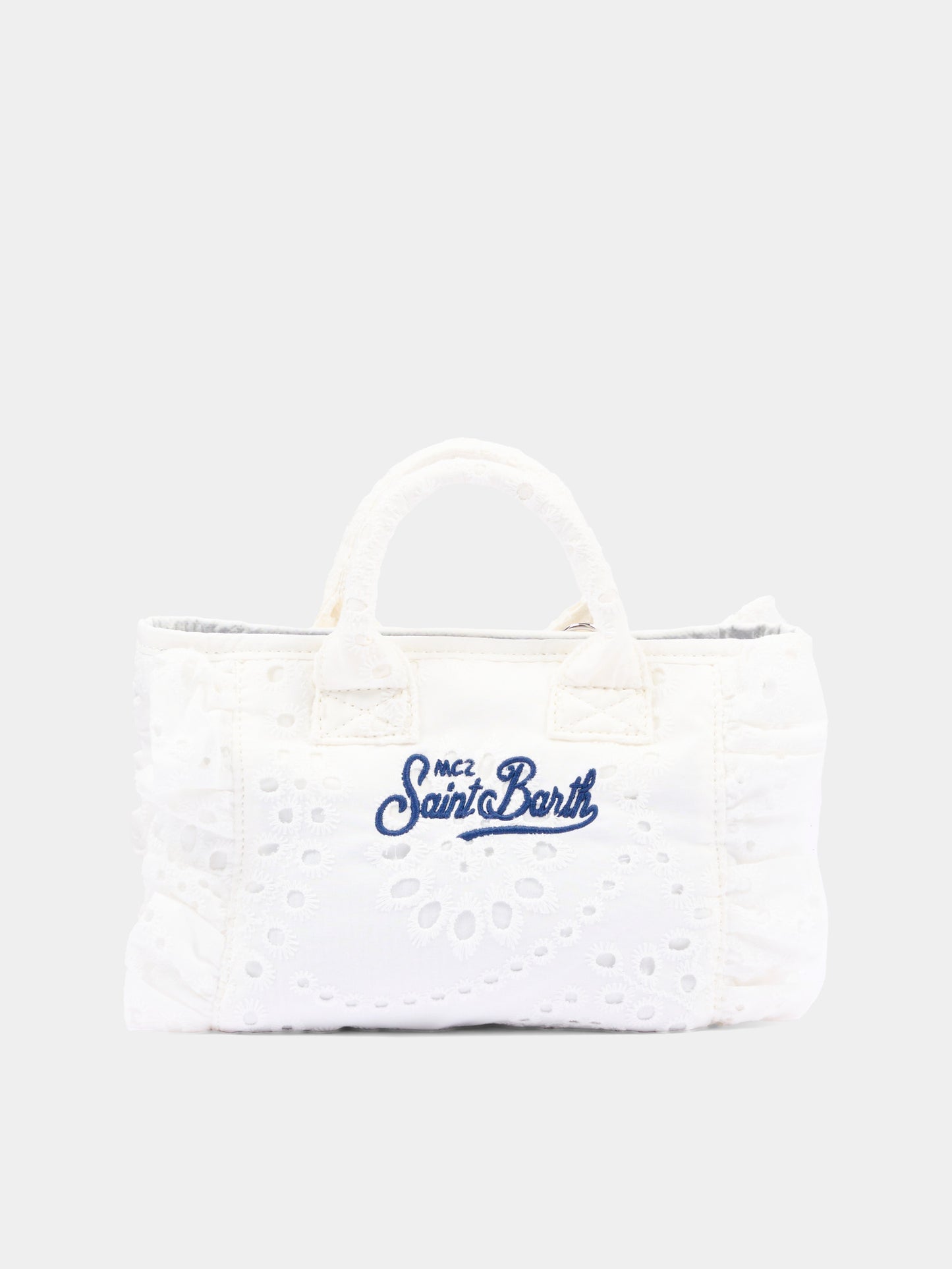 Borsa bianca Vanity Mini Volant per bambina,Mc2 Saint Barth,VAMI018 00434L