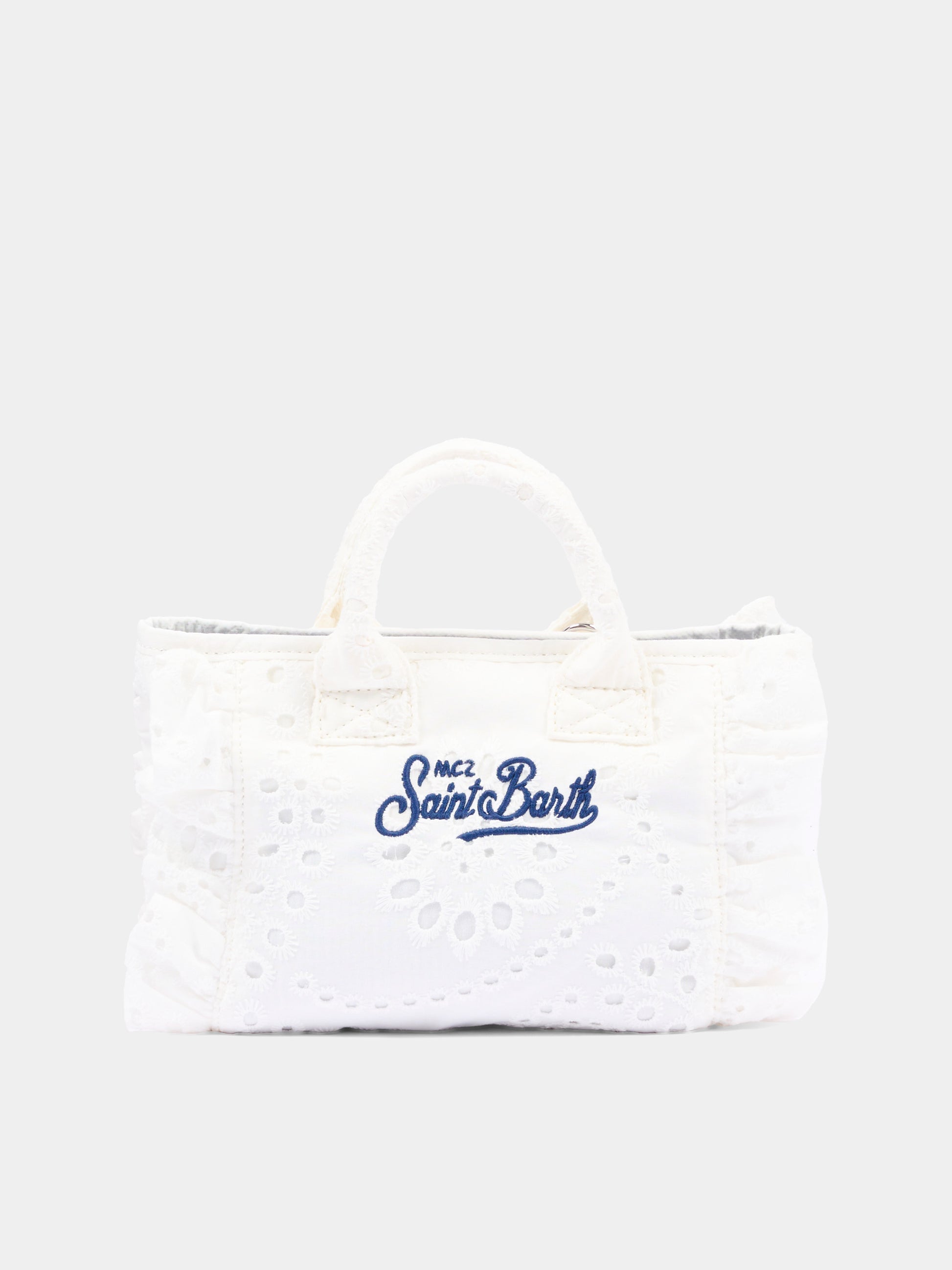 Borsa bianca Vanity Mini Volant per bambina,Mc2 Saint Barth,VAMI018 00434L