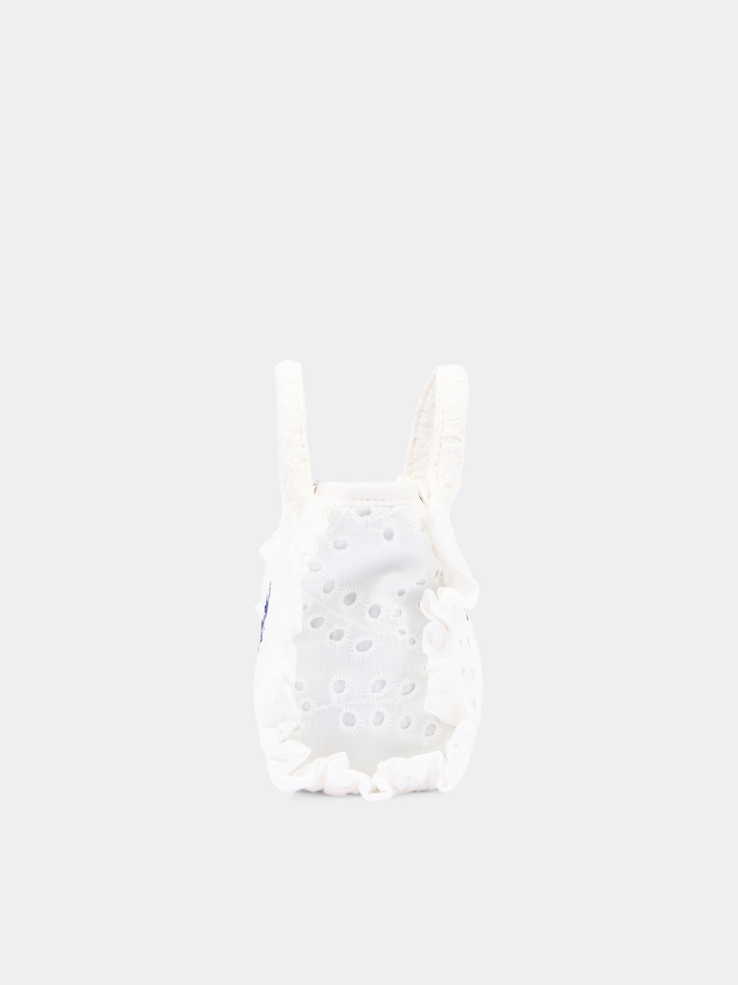 Borsa bianca Vanity Mini Volant per bambina,Mc2 Saint Barth,VAMI018 00434L