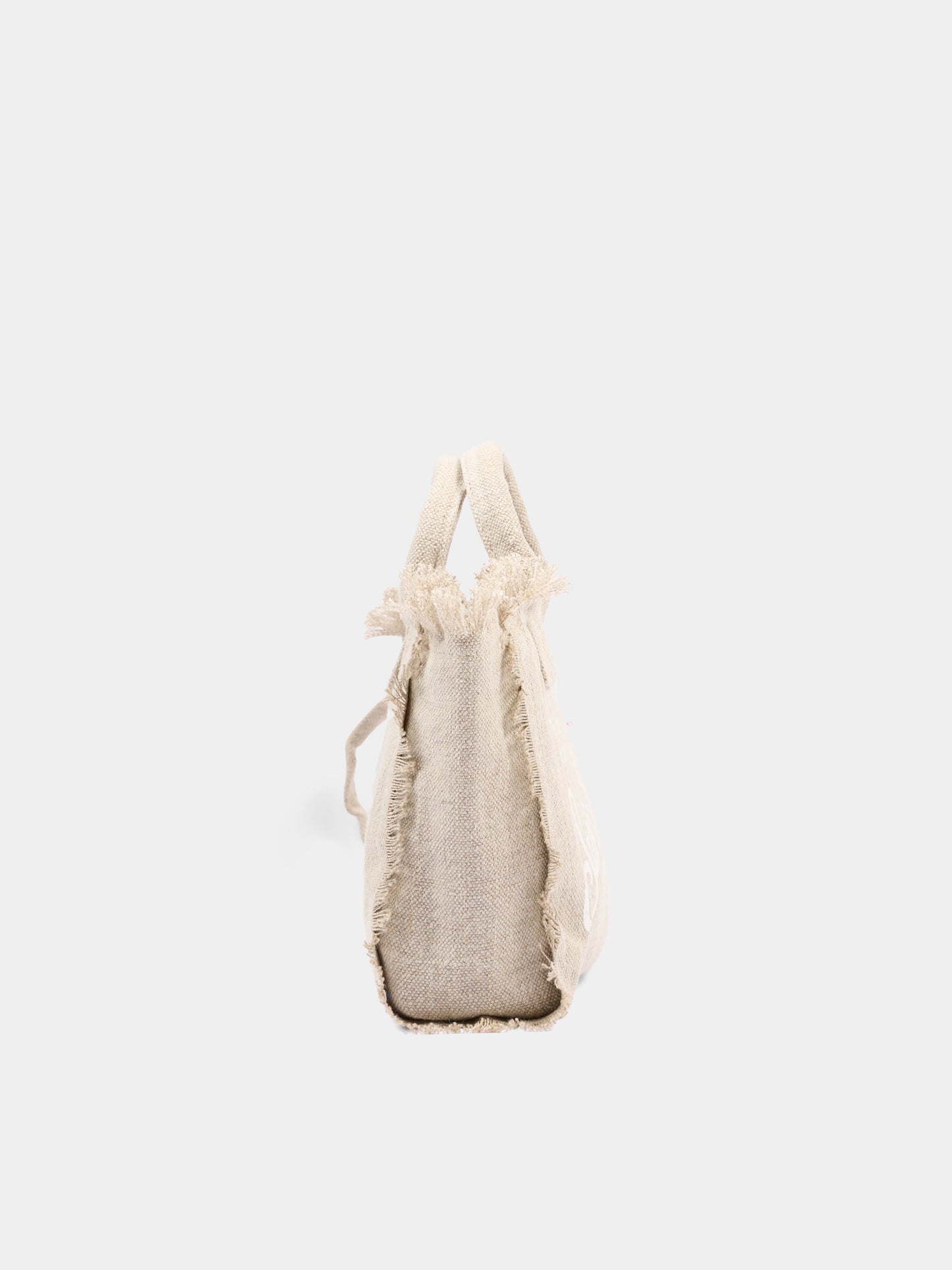 Borsa beige Vanity Mini Linen per bambina,Mc2 Saint Barth,VAMI008 01139L