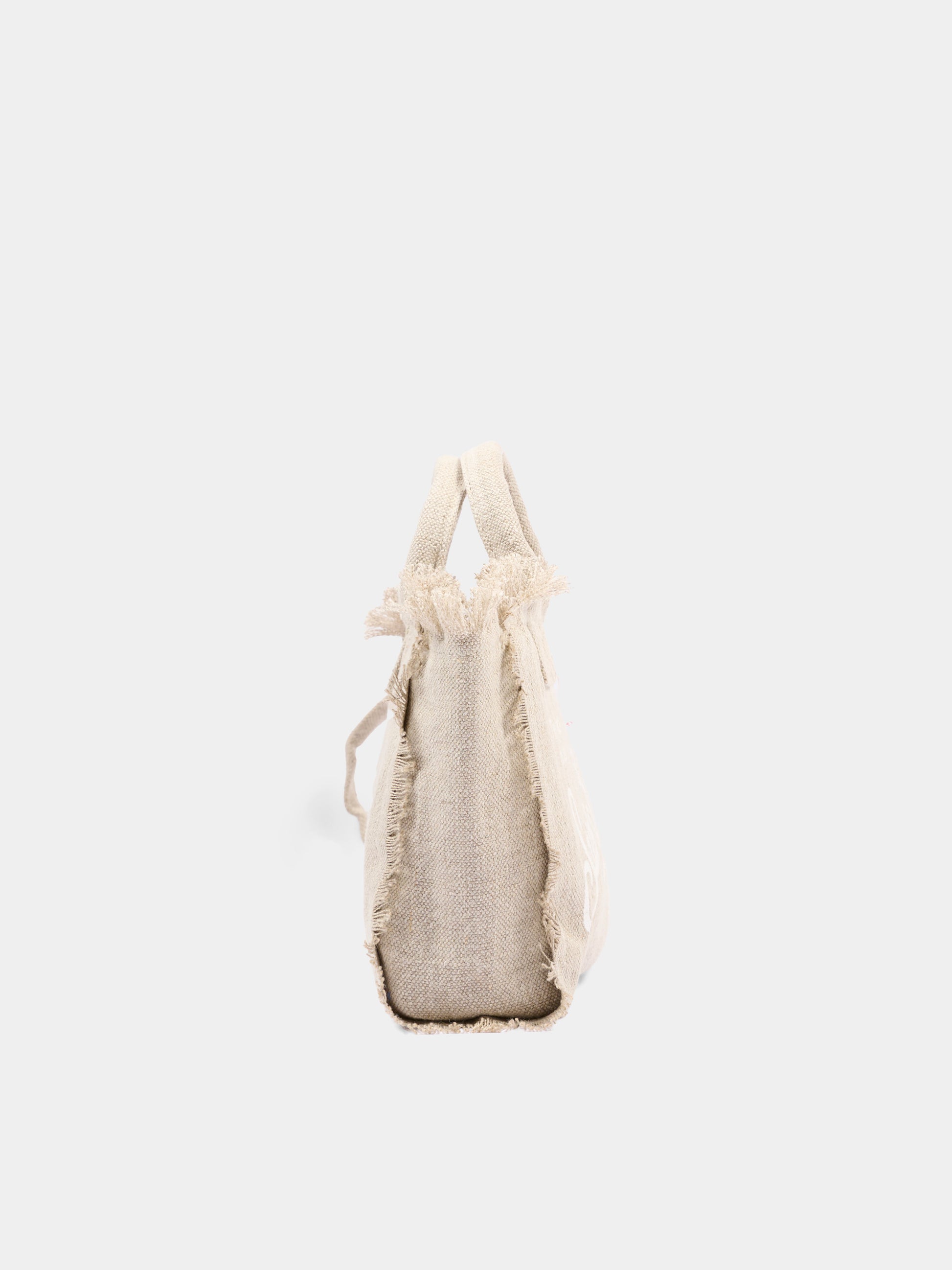 Borsa beige Vanity Mini Linen per bambina,Mc2 Saint Barth,VAMI008 01139L