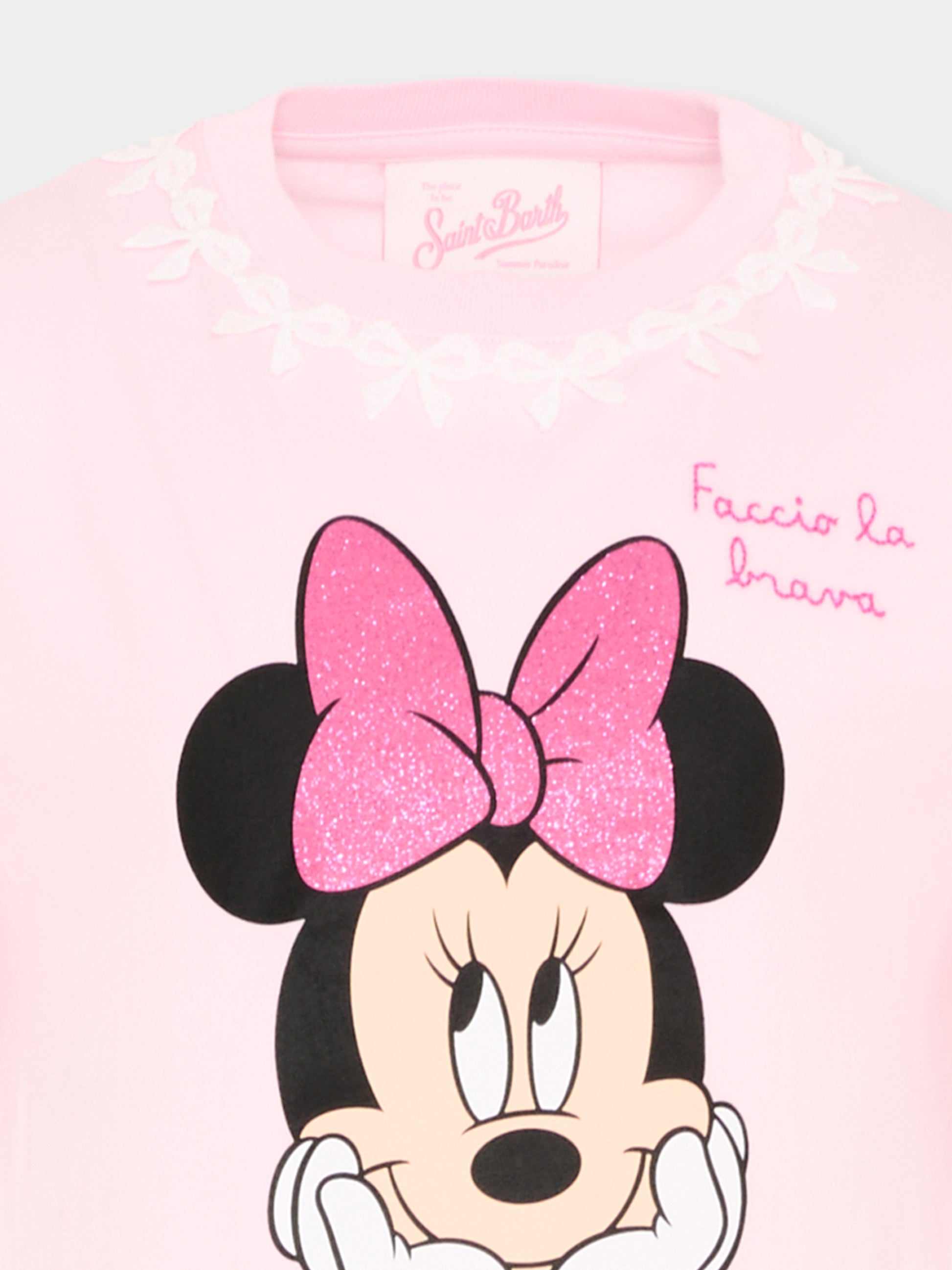 Copricostume rosa Abbey per bambina con Minnie,Mc2 Saint Barth,ABY0001 03915L
