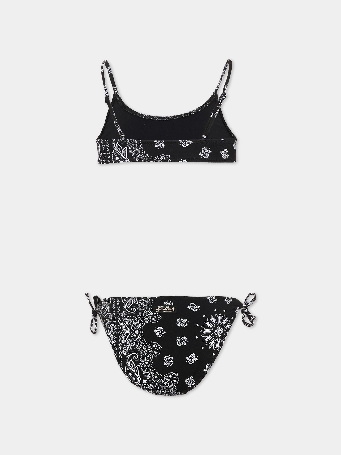 Bikini noir  jaiden bandanna  pour fille
