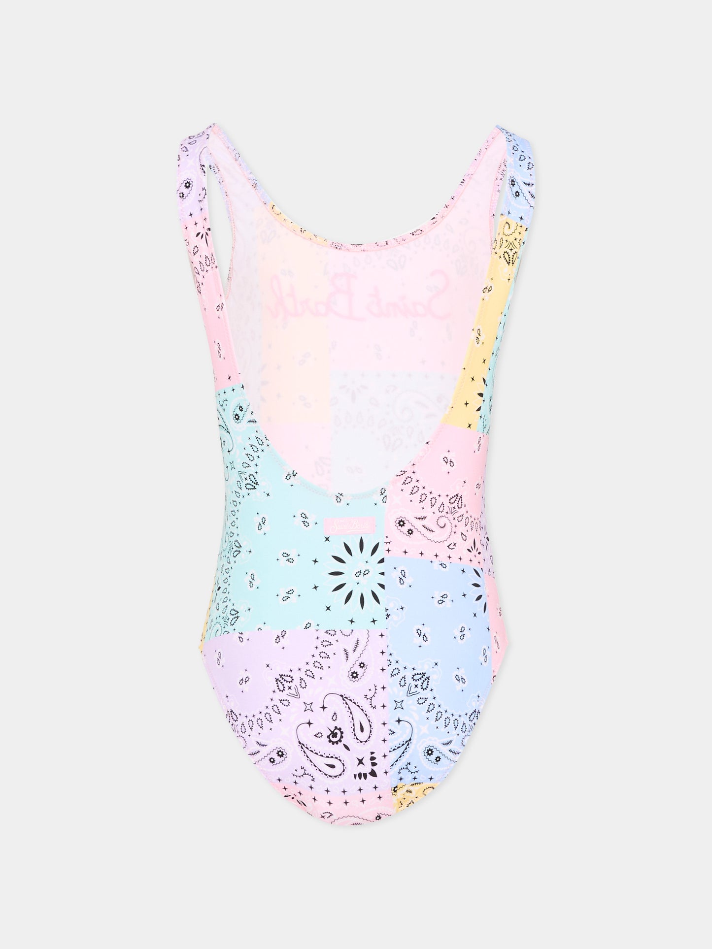 Costume multicolor Cara per bambina con stampa bandana,Mc2 Saint Barth,CARA001 03517L