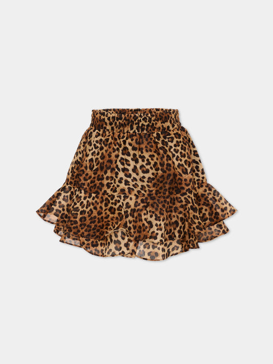 Gonna marrone  Eivissa Jr  per bambina,Mc2 Saint Barth,EIV002 00168L