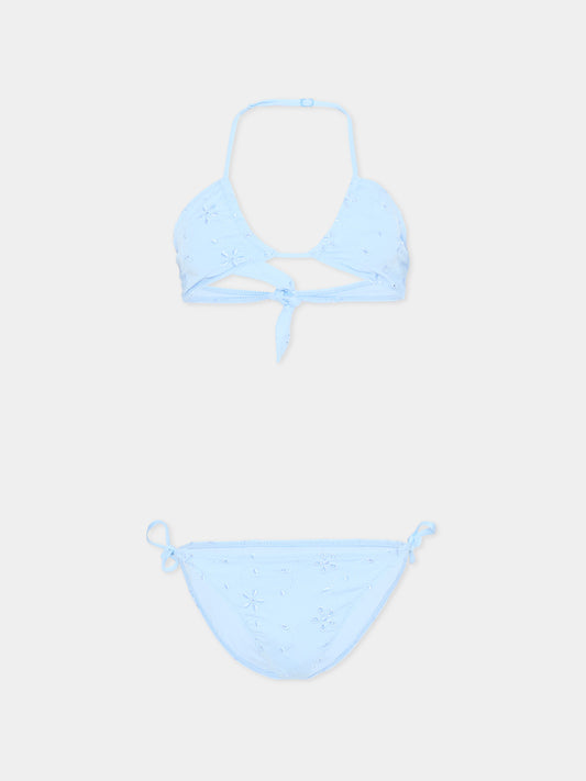 Slip e bikini azzurro  aryanna  per bambina,Mc2 Saint Barth,ARY00002 00054L