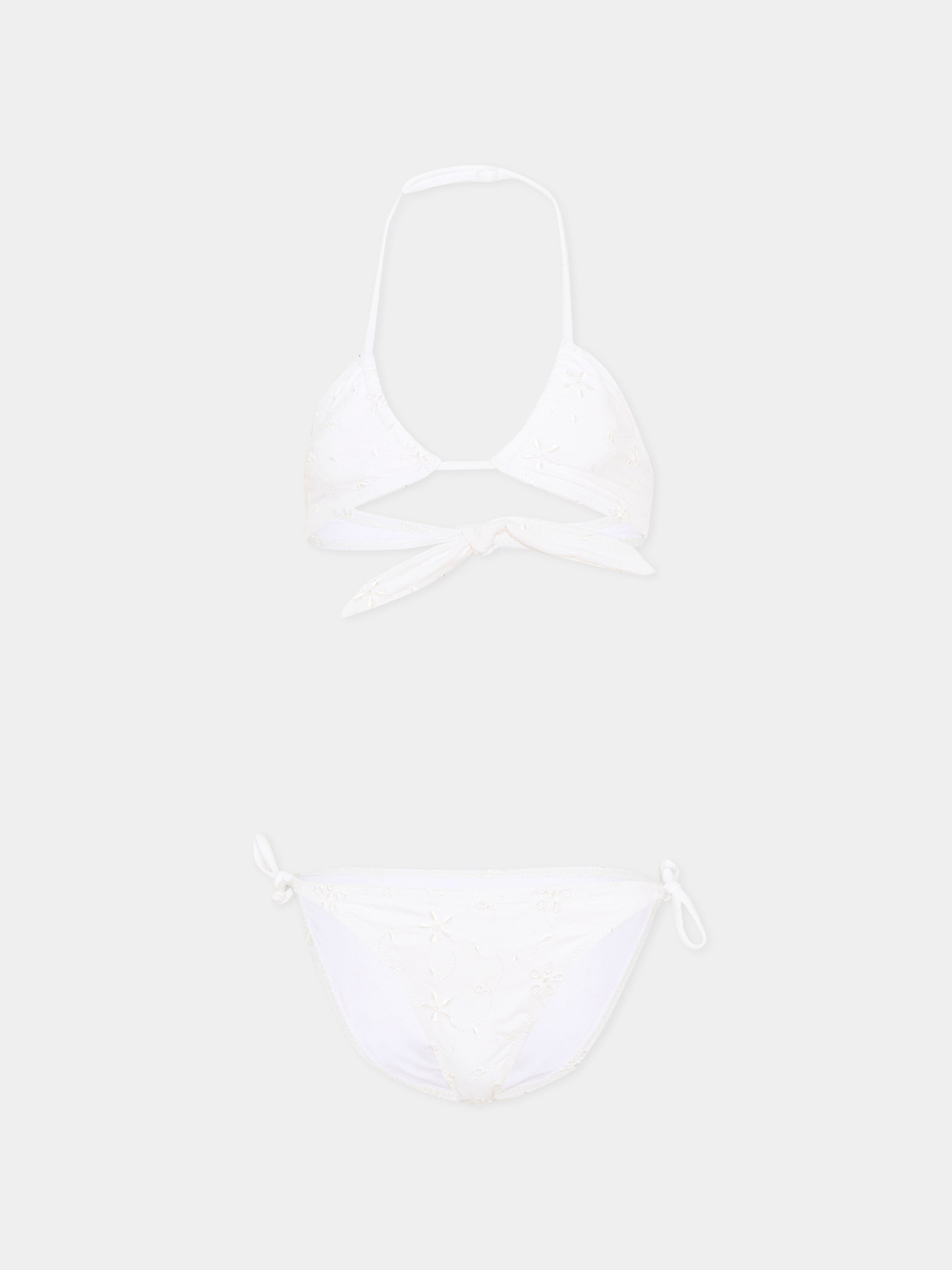 Slip e bikini bianco Aryanna per bambina,Mc2 Saint Barth,ARY00002 00053L