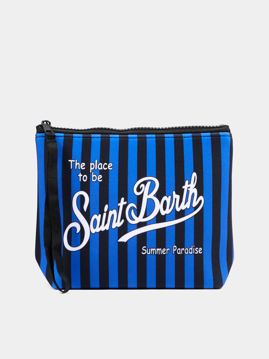 Pochette blu Aline per bambino a righe,Mc2 Saint Barth,ALIN001 04191L