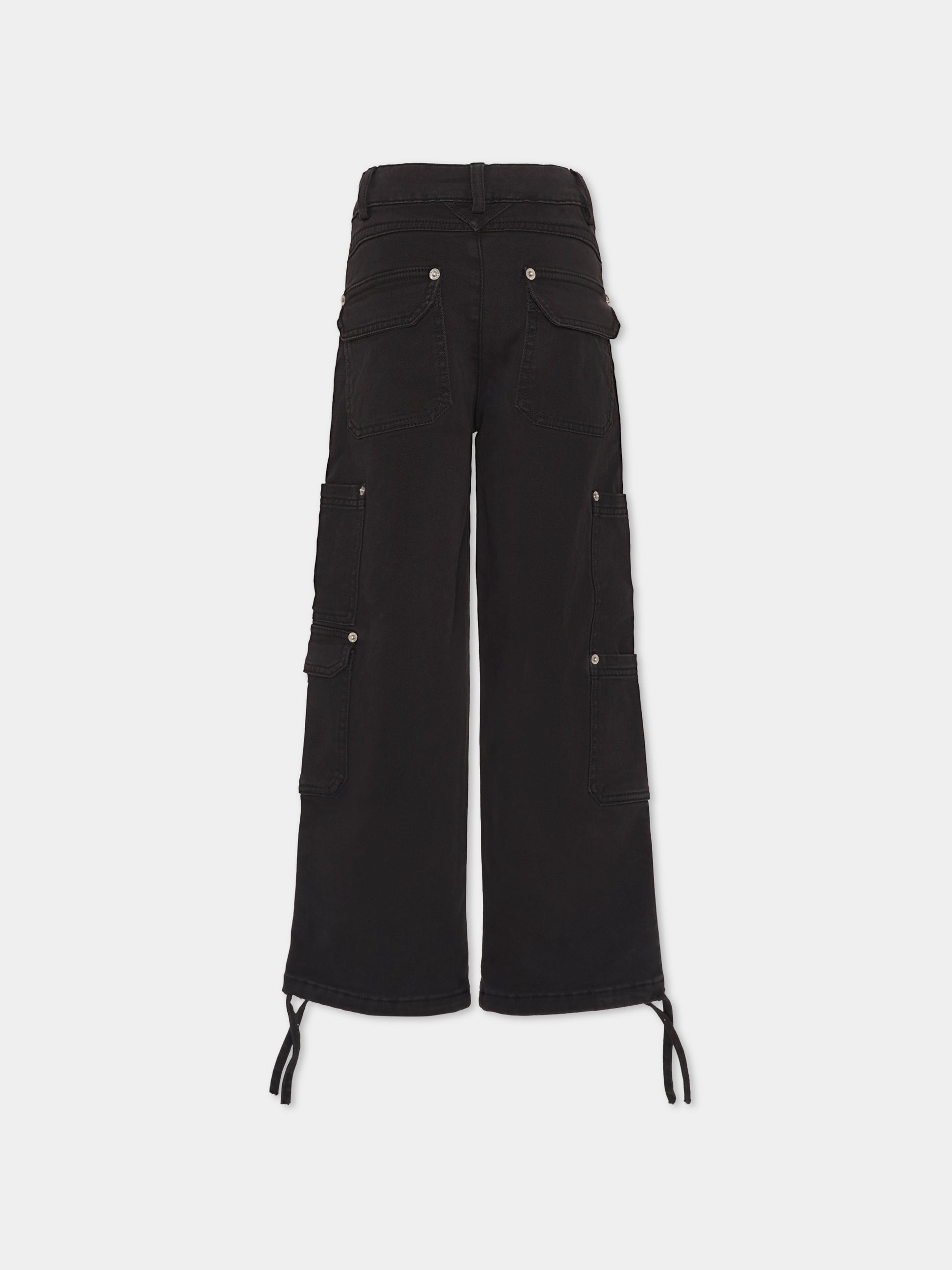 Pantaloni neri per bambino,Msgm Kids,F5MSJBPA212 110