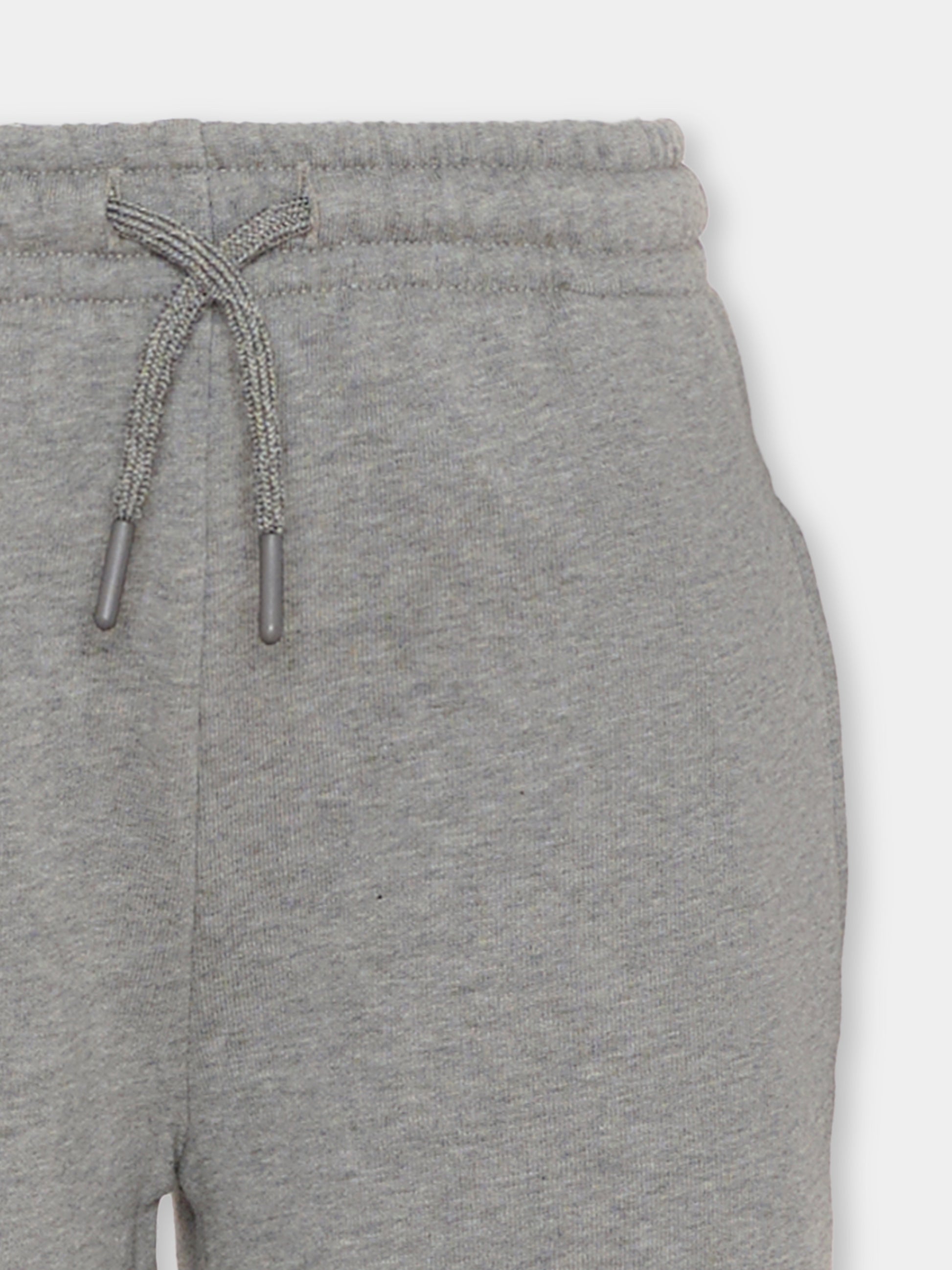 Pantaloni grigi per bambini con logo bianco,Msgm Kids,F5MSJUFP024 104