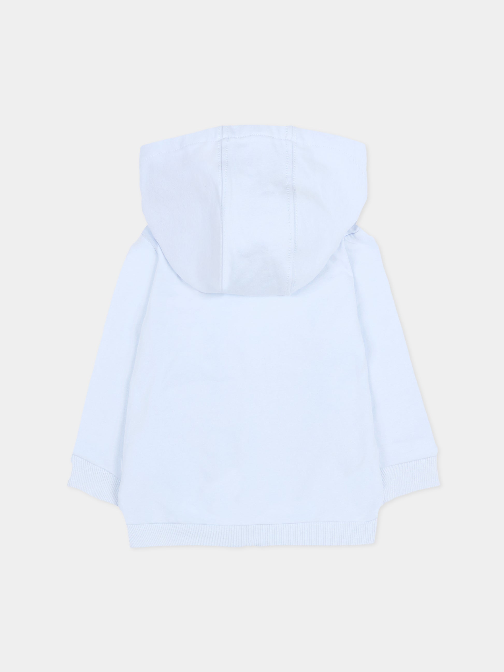 Felpa celeste per neonato con logo,Timberland,T60232 771