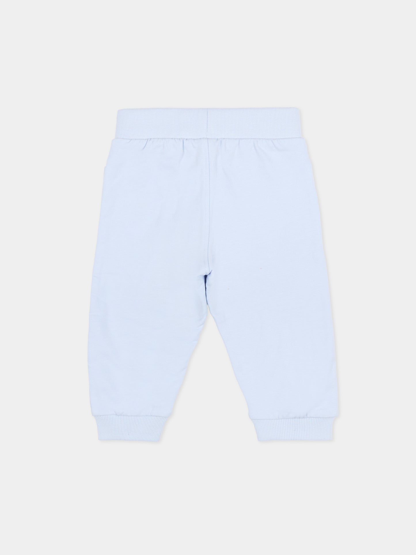 Pantaloni celesti per neonato con logo,Timberland,T60233 771