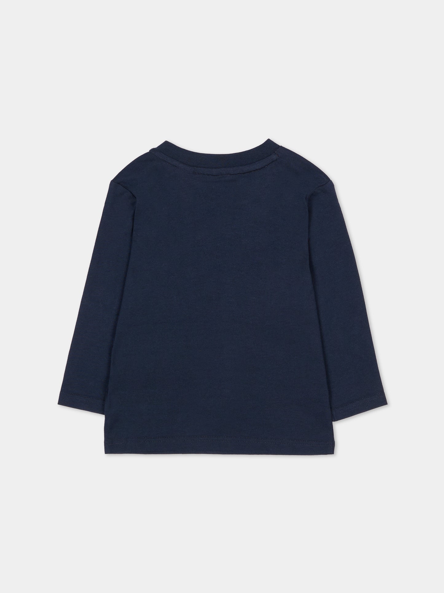 T-shirt blu per neonato con logo,Timberland,T60255 83D