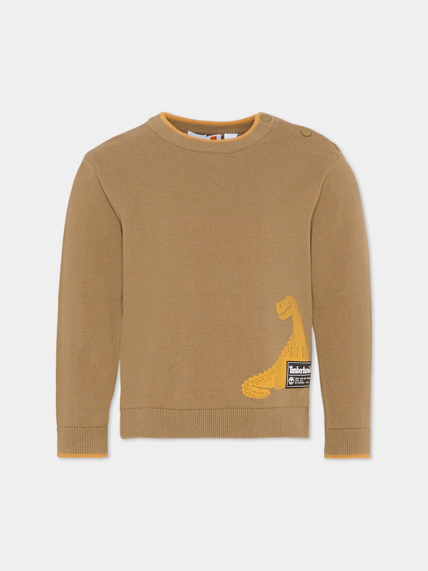 Maglione verde per bambino con dinosauro,Timberland,T60261 260